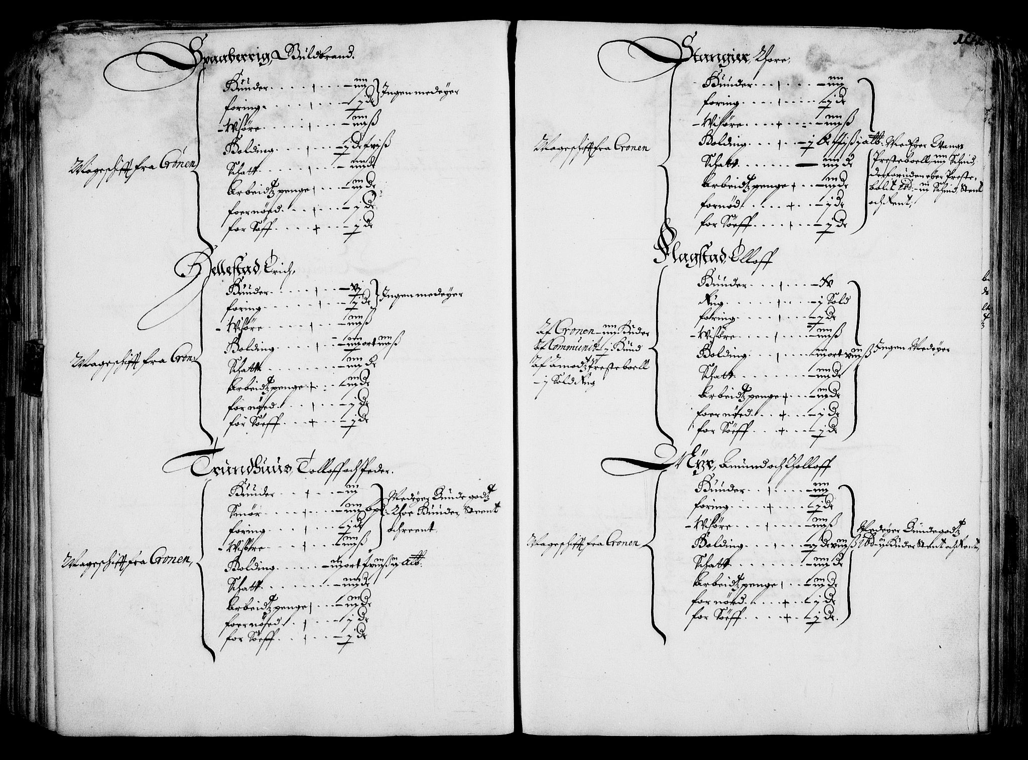 Rentekammeret inntil 1814, Realistisk ordnet avdeling, AV/RA-EA-4070/On/L0001/0001: Statens gods / [Jj 1]: Jordebok over Hannibal Sehesteds gods, 1651, p. 98