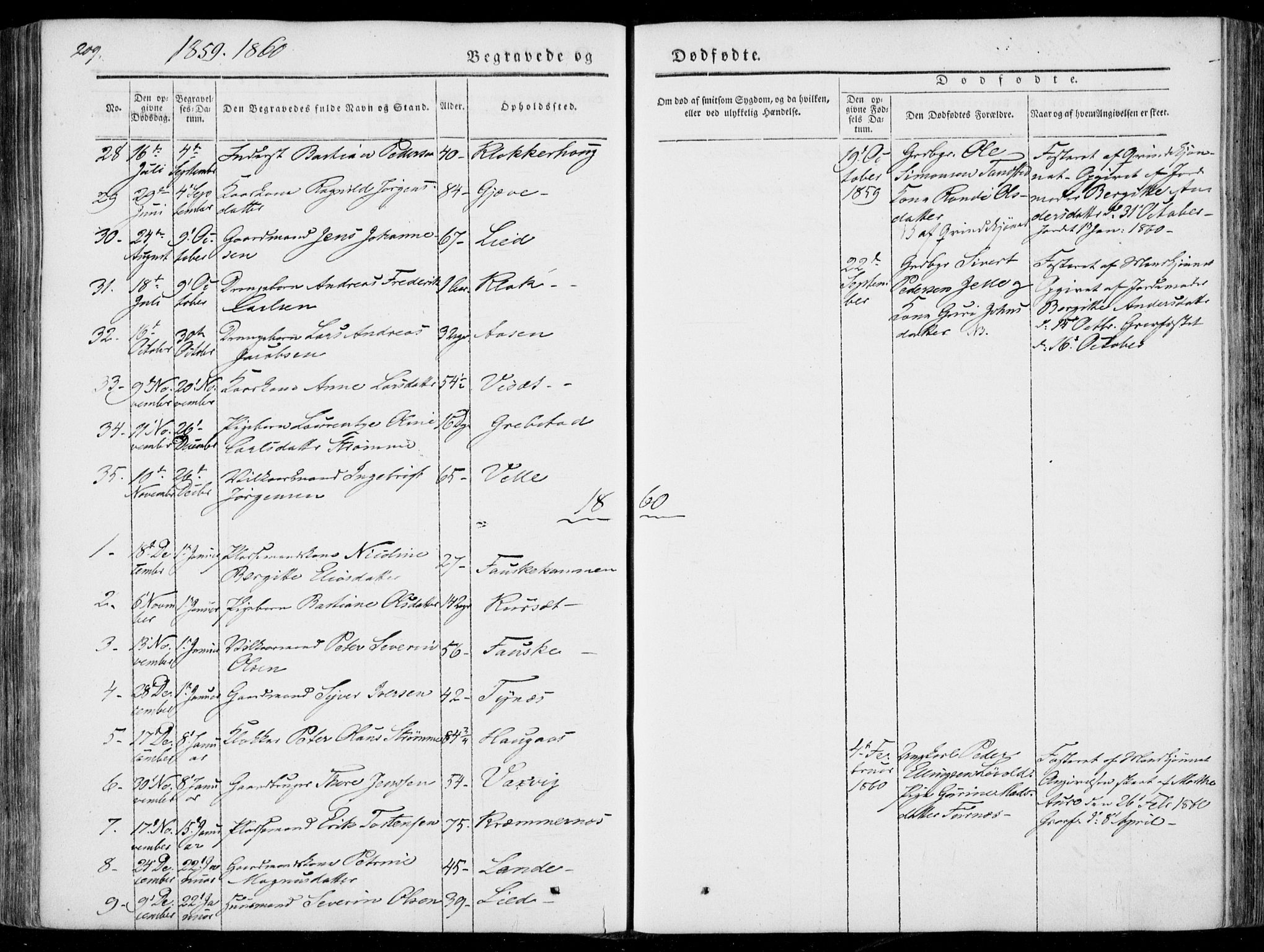 Ministerialprotokoller, klokkerbøker og fødselsregistre - Møre og Romsdal, SAT/A-1454/522/L0313: Parish register (official) no. 522A08, 1852-1862, p. 209