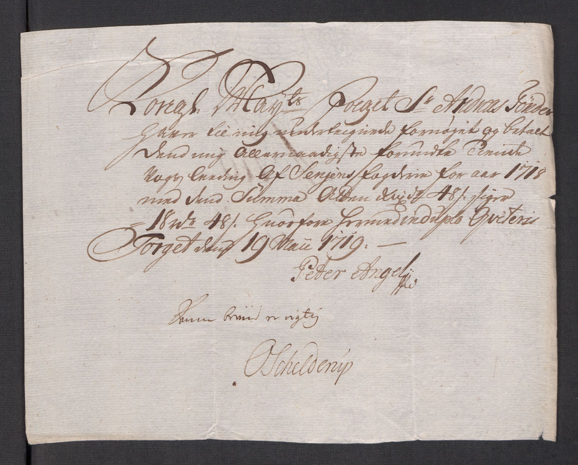 Rentekammeret inntil 1814, Reviderte regnskaper, Fogderegnskap, AV/RA-EA-4092/R68/L4764: Fogderegnskap Senja og Troms, 1718, p. 443