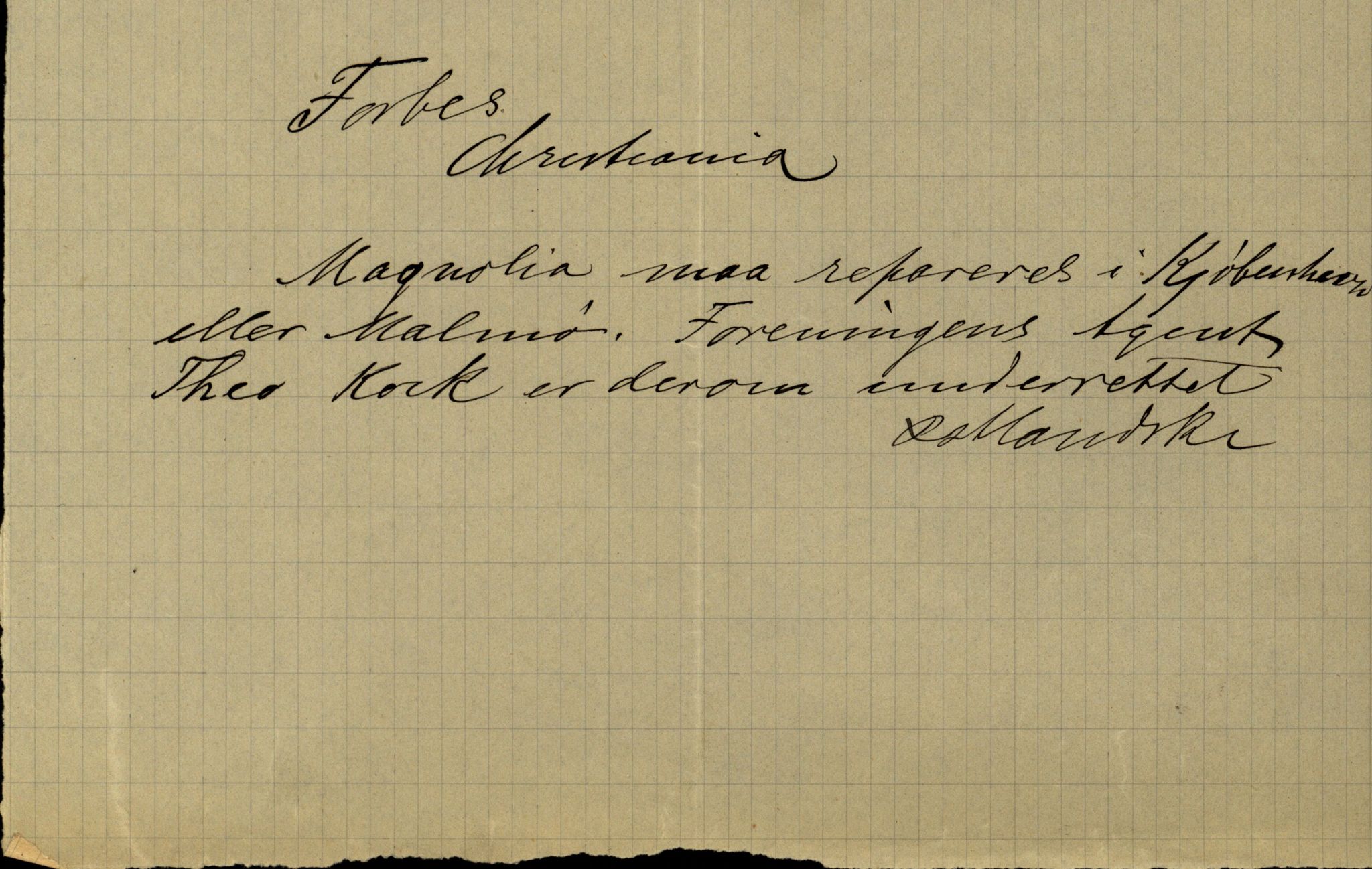 Pa 63 - Østlandske skibsassuranceforening, VEMU/A-1079/G/Ga/L0028/0005: Havaridokumenter / Tjømø, Magnolia, Caroline, Olaf, Stjernen, 1892, p. 42