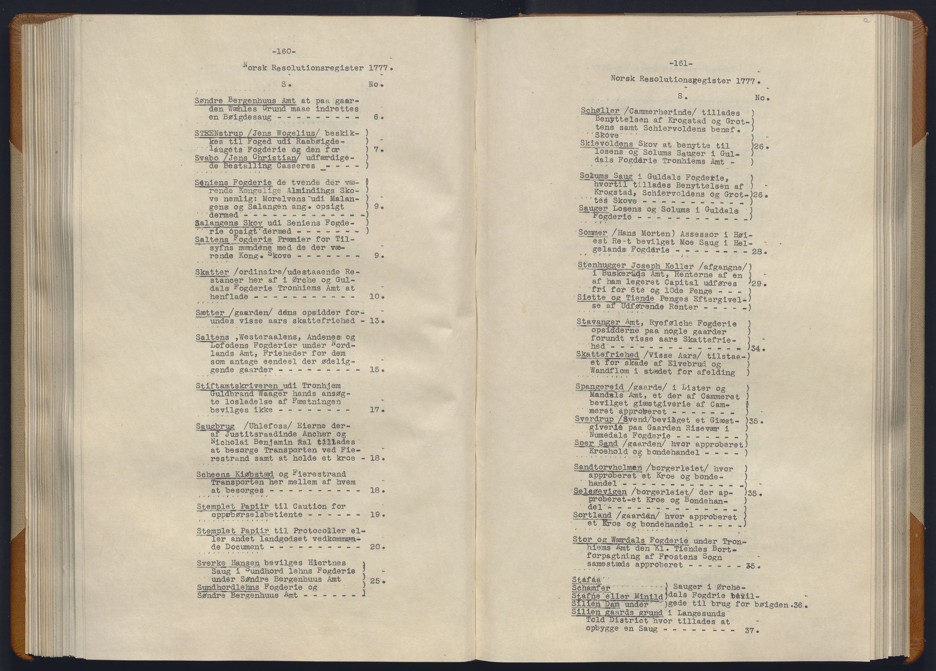 Avskriftsamlingen, RA/EA-4022/F/Fb/L0123: Registratur over norske Relasjons- og  resolusjonsprotokoller, 1773-1780, p. 130