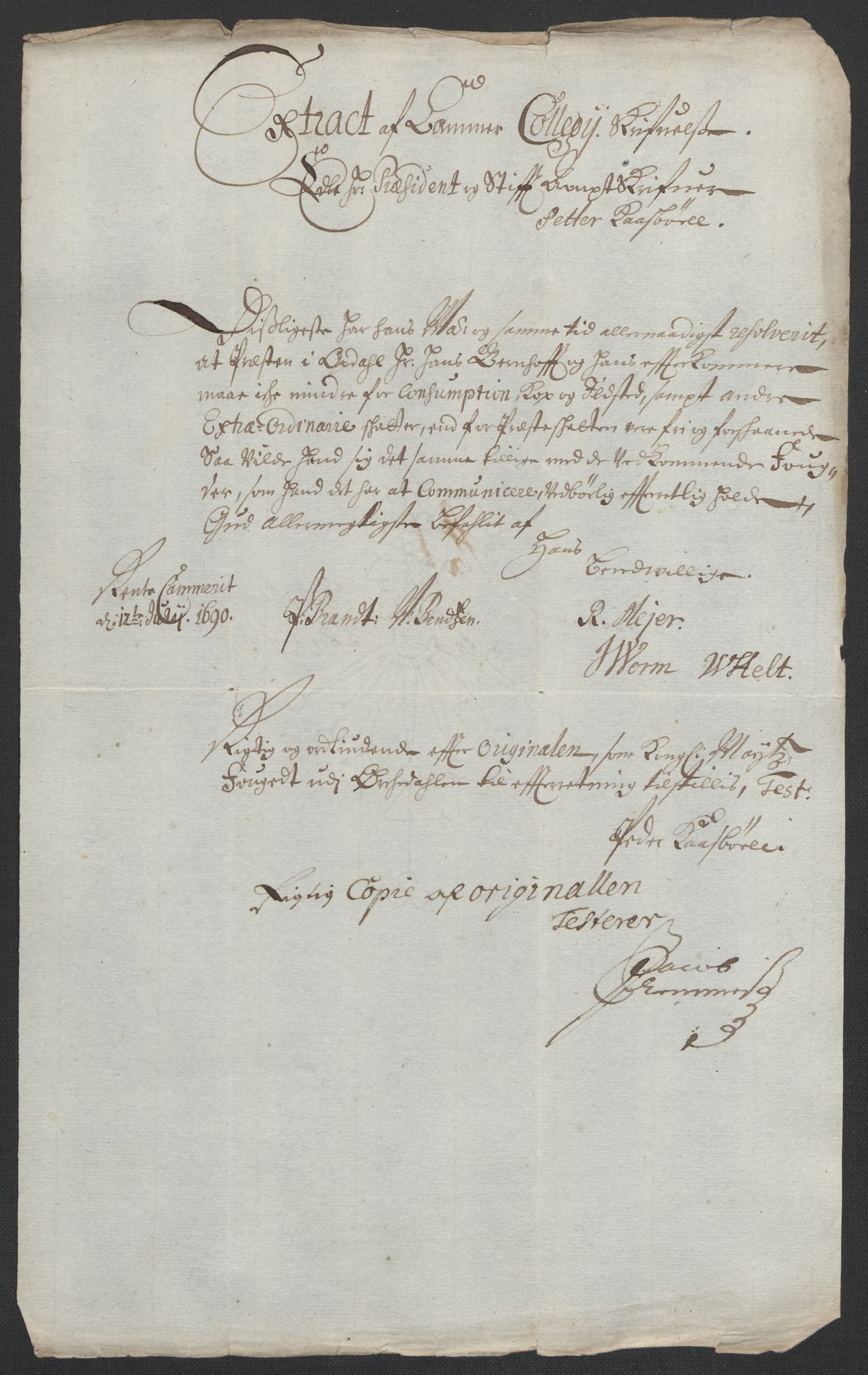 Rentekammeret inntil 1814, Reviderte regnskaper, Fogderegnskap, AV/RA-EA-4092/R58/L3936: Fogderegnskap Orkdal, 1689-1690, p. 402