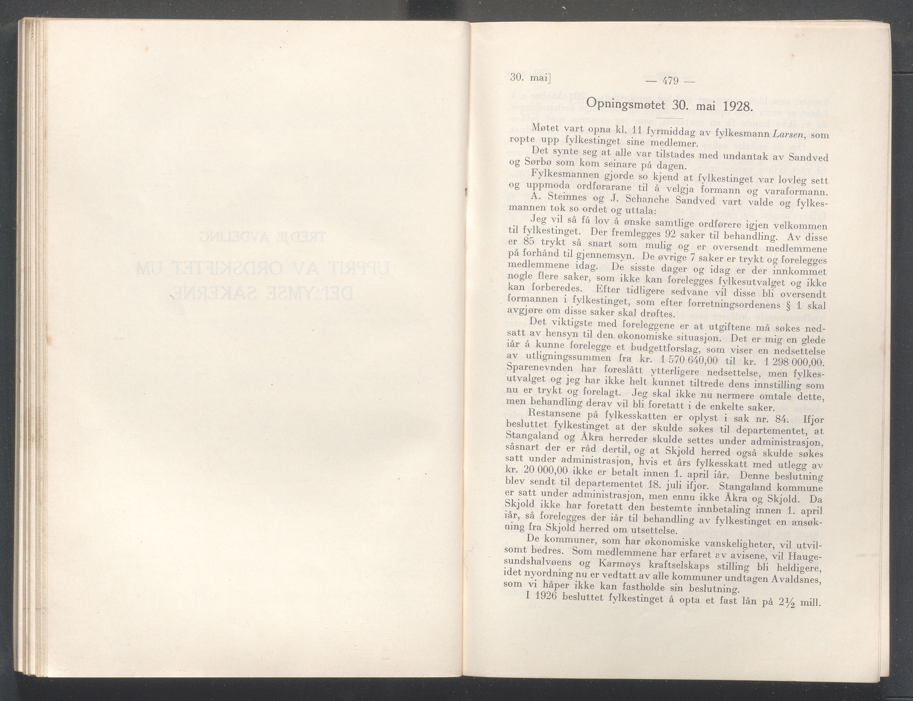 Rogaland fylkeskommune - Fylkesrådmannen , IKAR/A-900/A/Aa/Aaa/L0047: Møtebok , 1928, p. 478-479