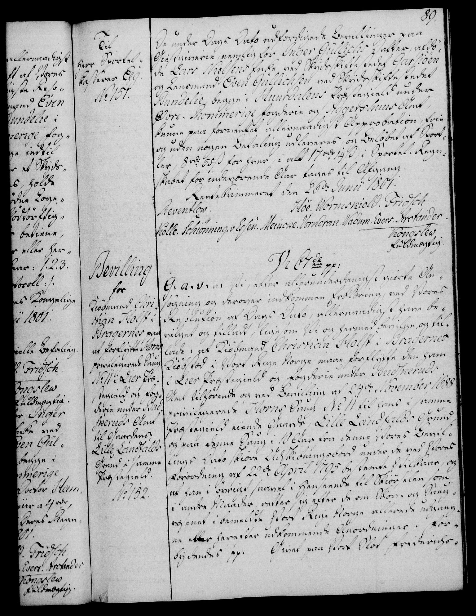 Rentekammeret, Kammerkanselliet, RA/EA-3111/G/Gg/Gga/L0017: Norsk ekspedisjonsprotokoll med register (merket RK 53.17), 1801-1803, p. 89