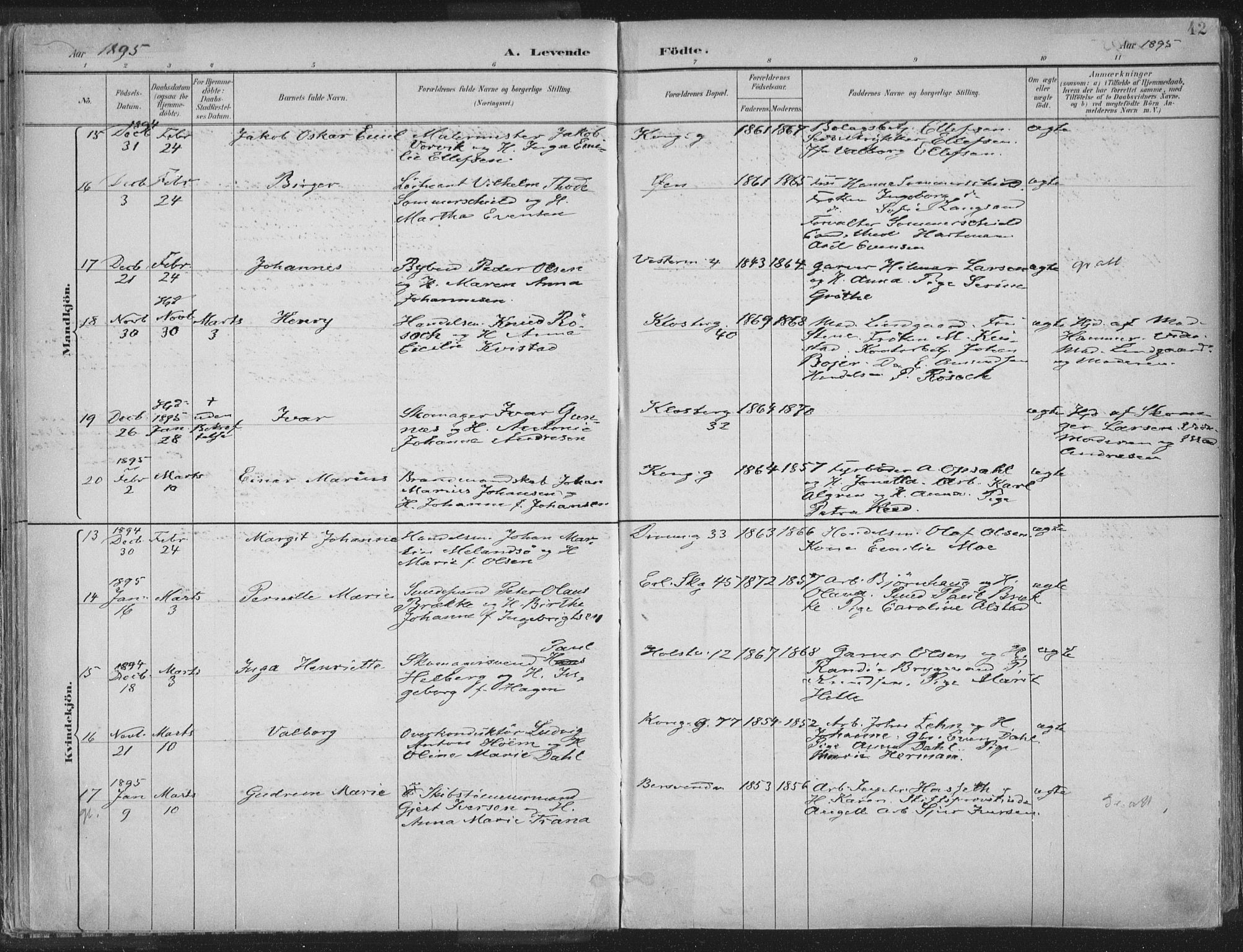 Ministerialprotokoller, klokkerbøker og fødselsregistre - Sør-Trøndelag, AV/SAT-A-1456/601/L0062: Parish register (official) no. 601A30, 1891-1911, p. 42