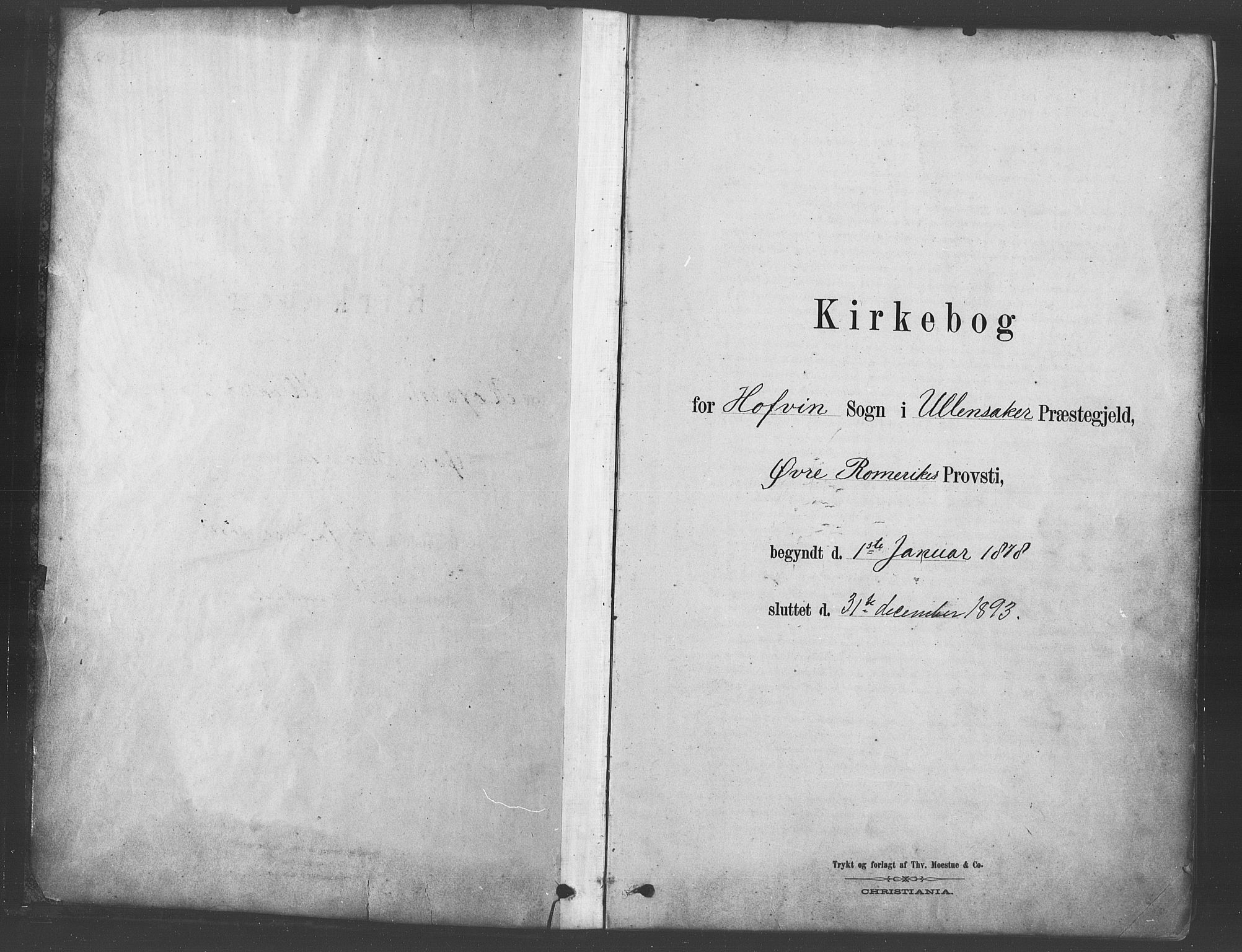 Ullensaker prestekontor Kirkebøker, AV/SAO-A-10236a/F/Fb/L0001: Parish register (official) no. II 1, 1878-1893