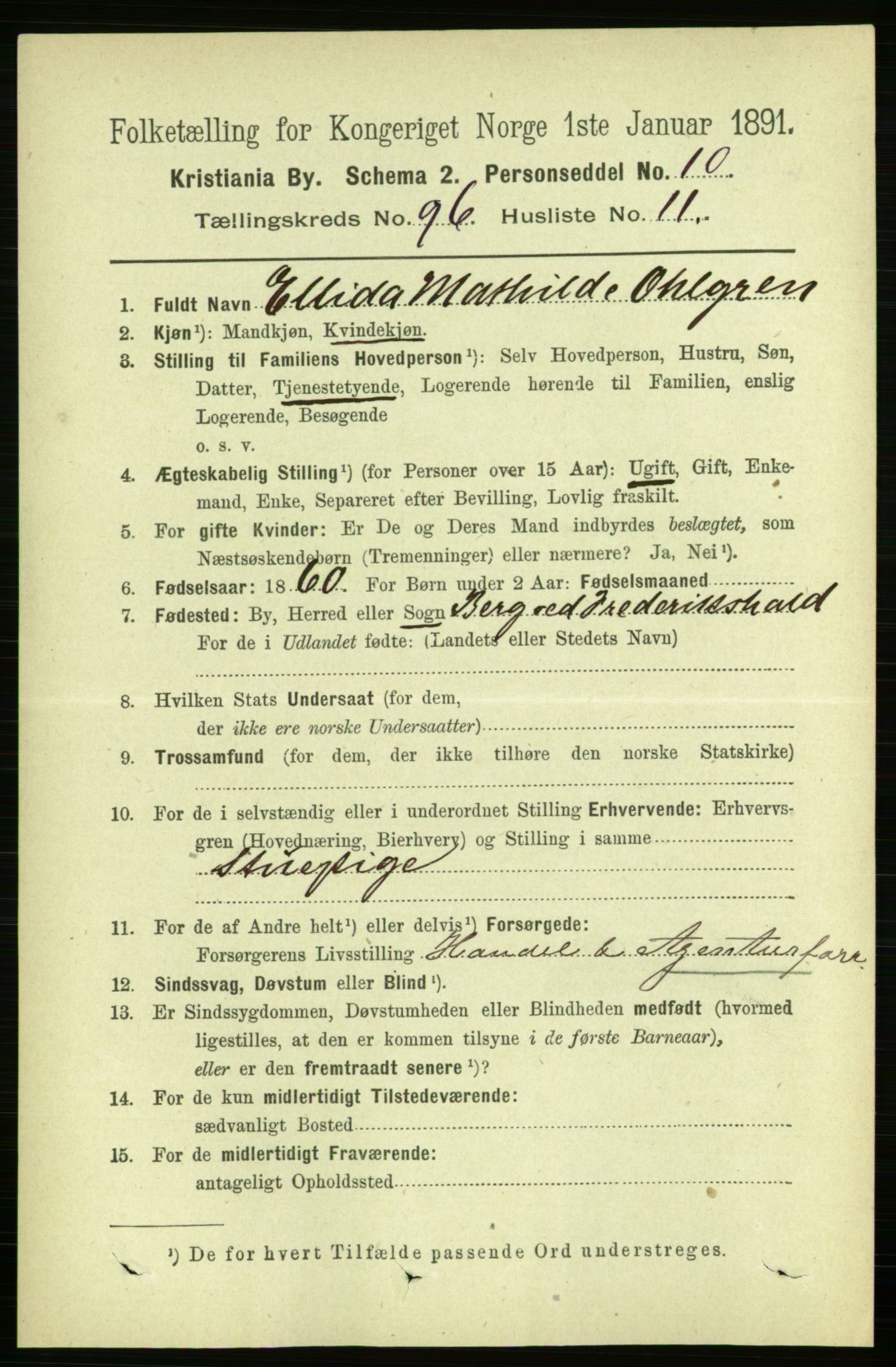 RA, 1891 census for 0301 Kristiania, 1891, p. 46817
