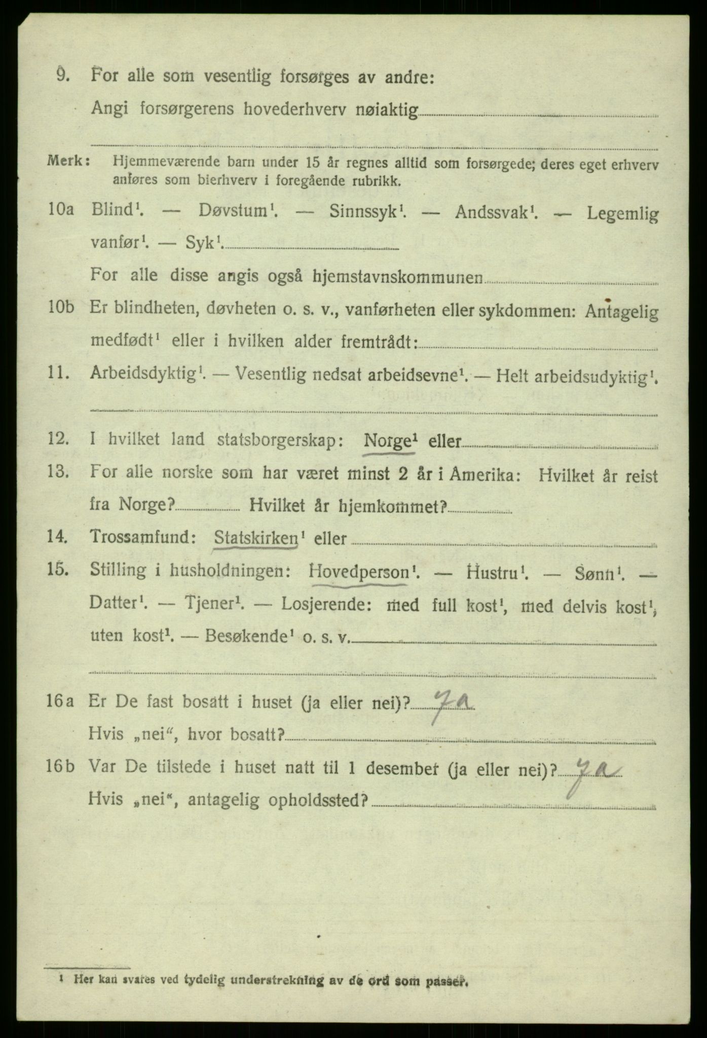 SAB, 1920 census for Manger, 1920, p. 2096