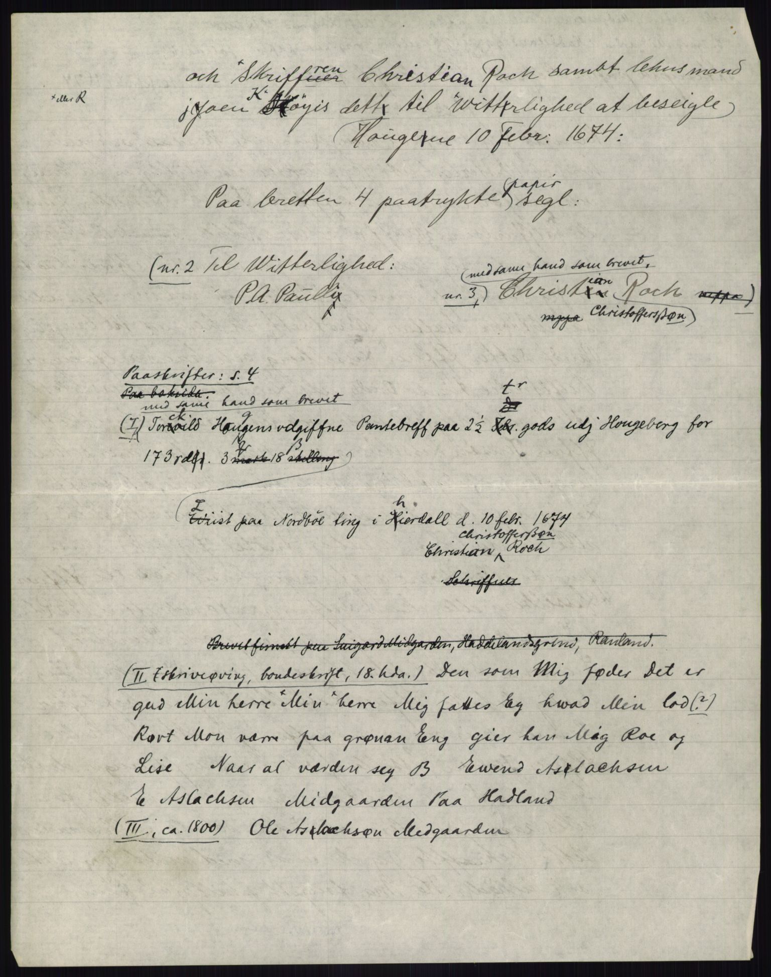 Samlinger til kildeutgivelse, Diplomavskriftsamlingen, AV/RA-EA-4053/H/Ha, p. 1789