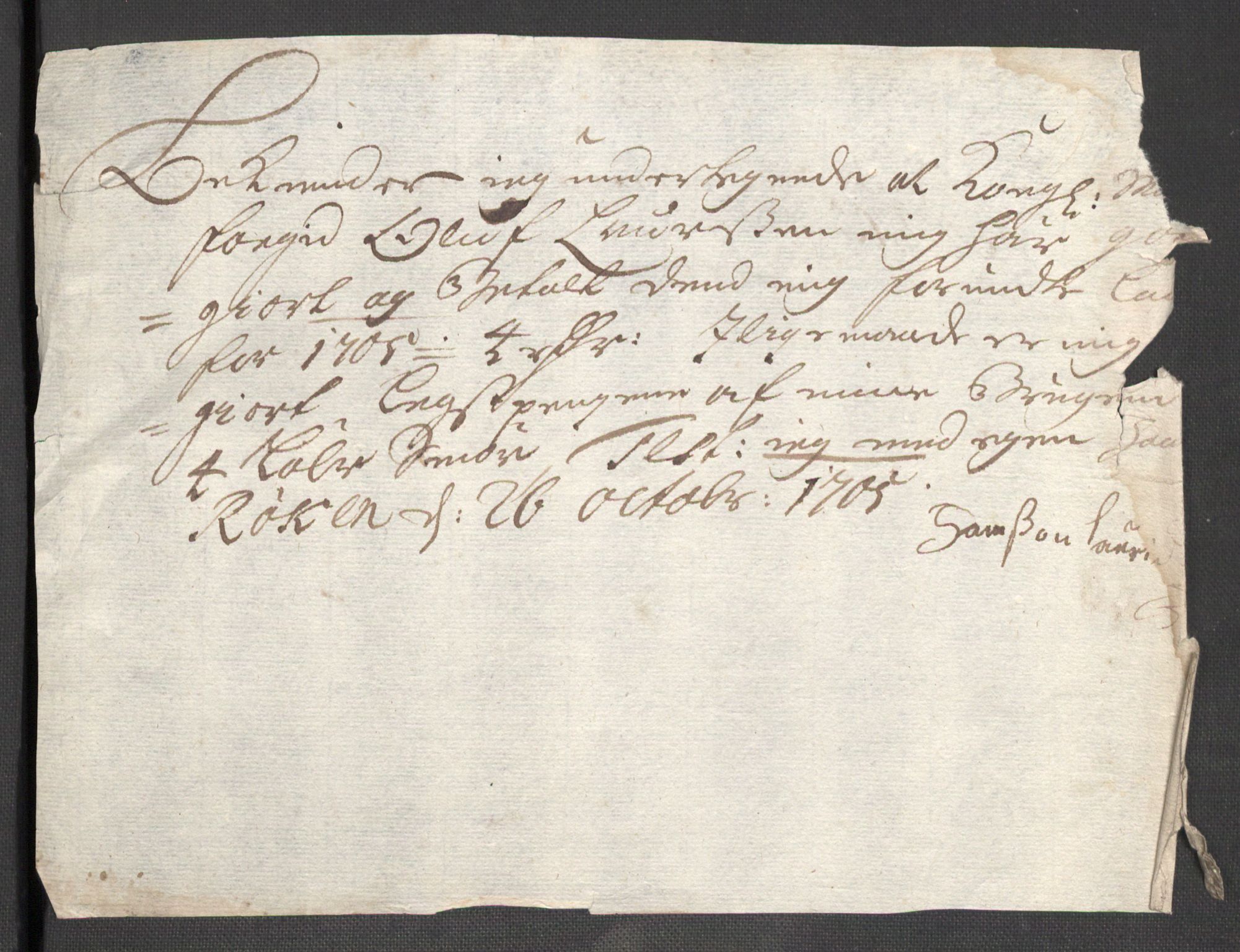 Rentekammeret inntil 1814, Reviderte regnskaper, Fogderegnskap, AV/RA-EA-4092/R48/L2983: Fogderegnskap Sunnhordland og Hardanger, 1705, p. 254