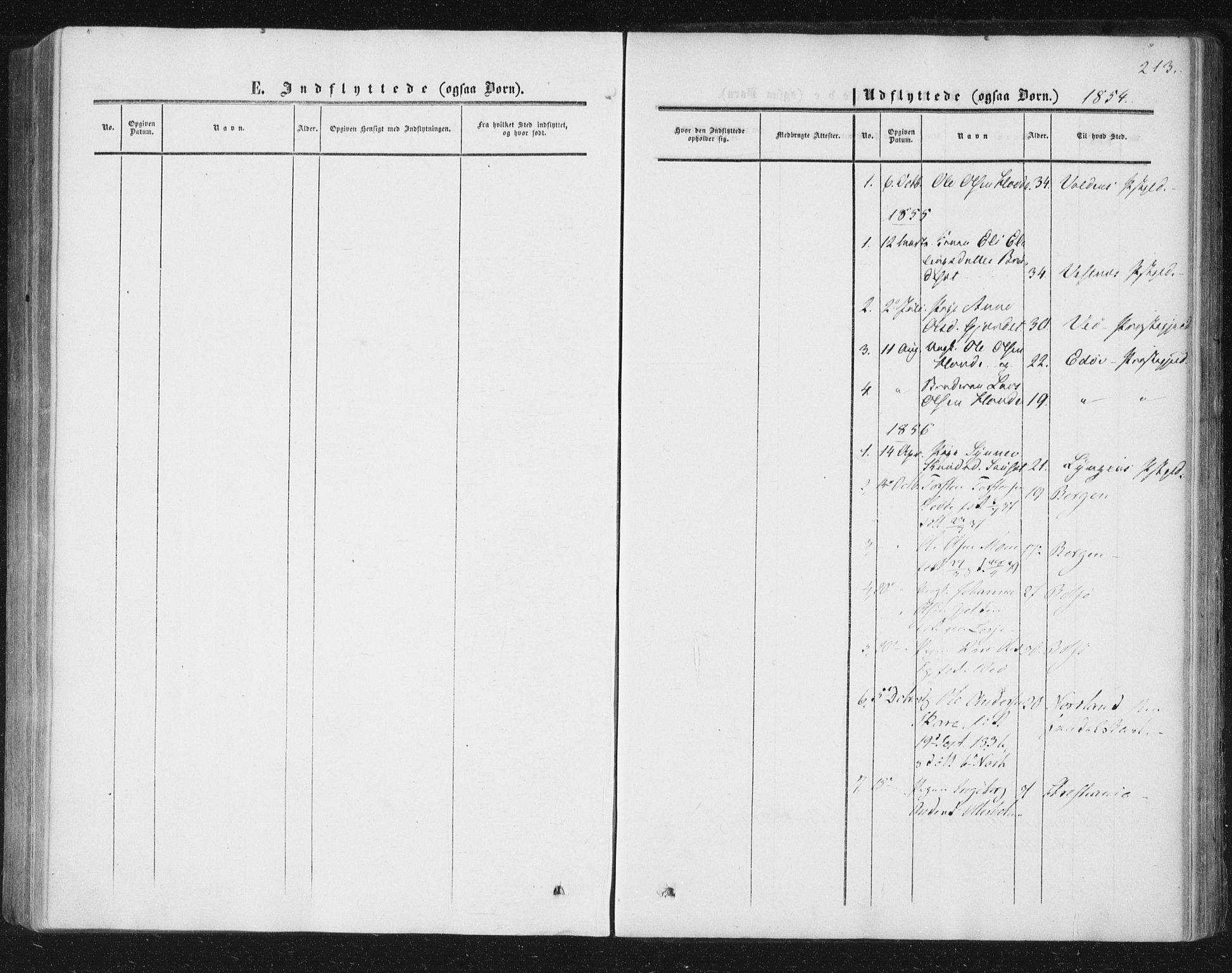 Ministerialprotokoller, klokkerbøker og fødselsregistre - Møre og Romsdal, SAT/A-1454/543/L0562: Parish register (official) no. 543A02, 1854-1884, p. 213