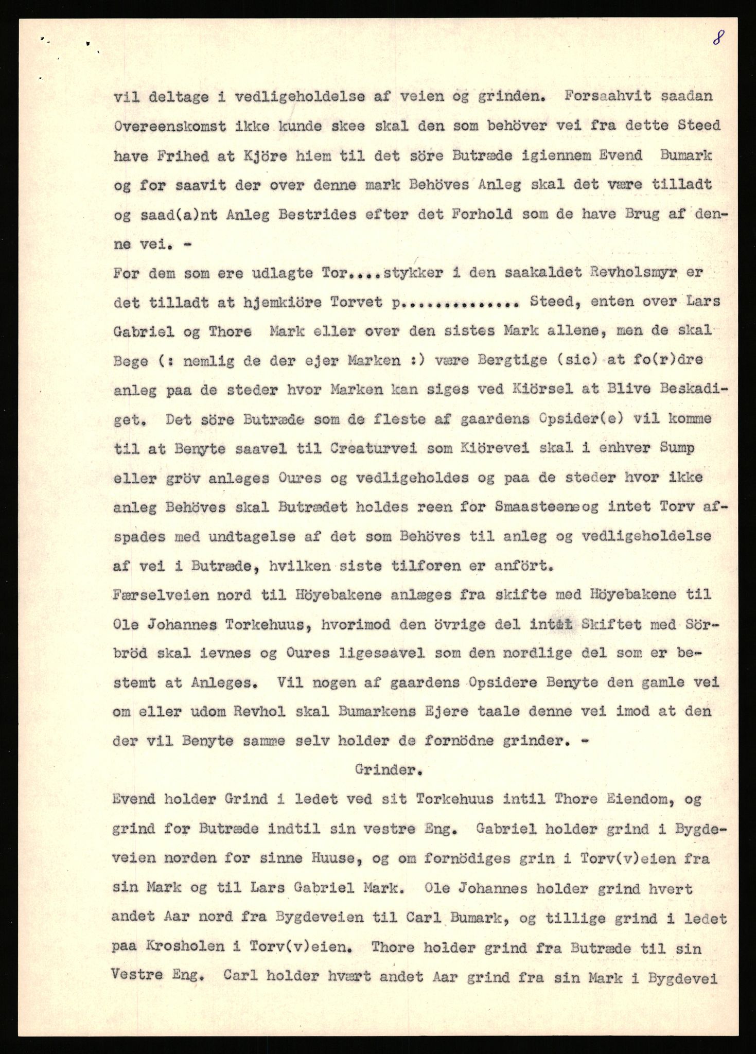 Statsarkivet i Stavanger, AV/SAST-A-101971/03/Y/Yj/L0063: Avskrifter sortert etter gårdsnavn: Nordbraud - Nordvik, 1750-1930, p. 22