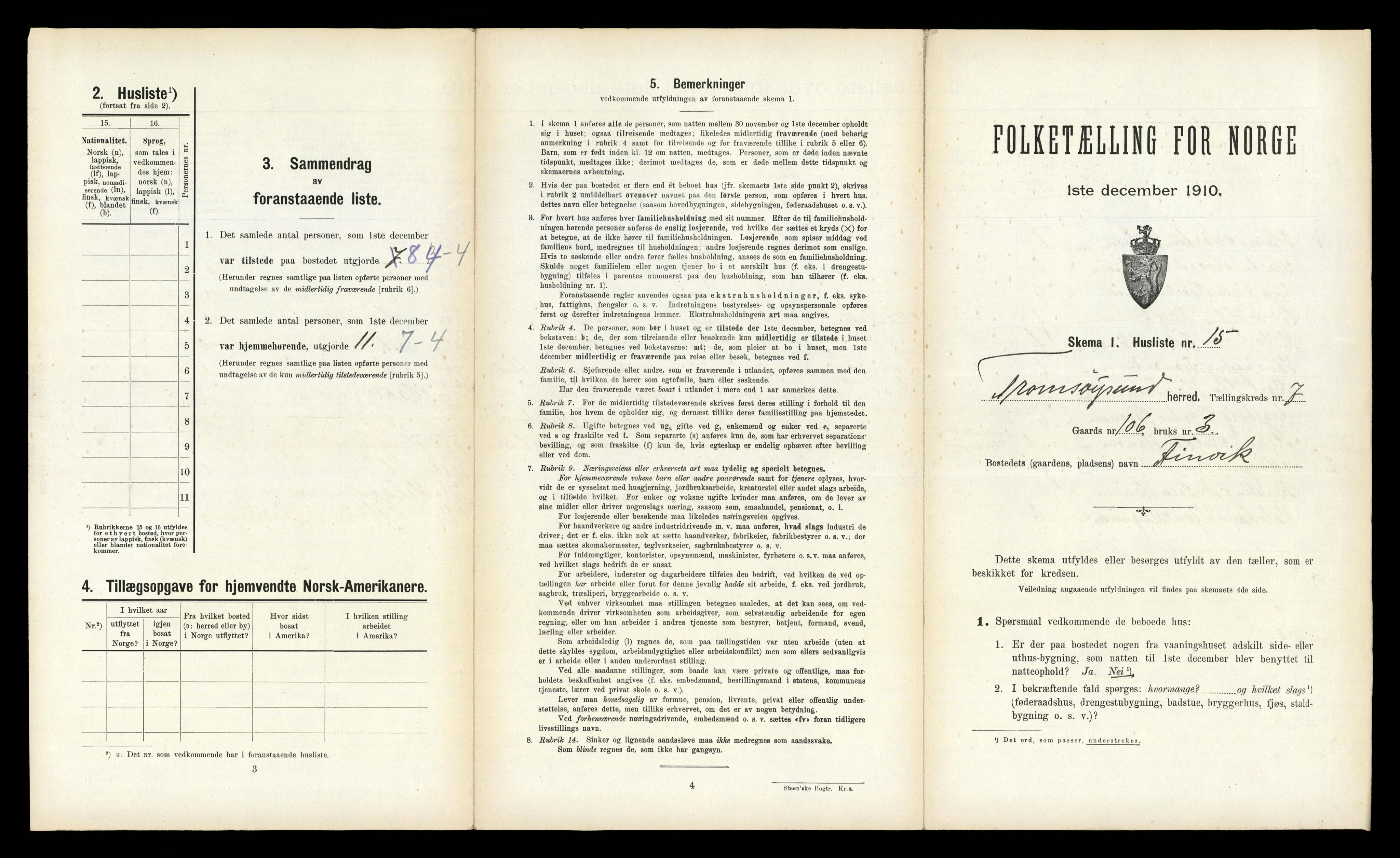 RA, 1910 census for Tromsøysund, 1910, p. 1353