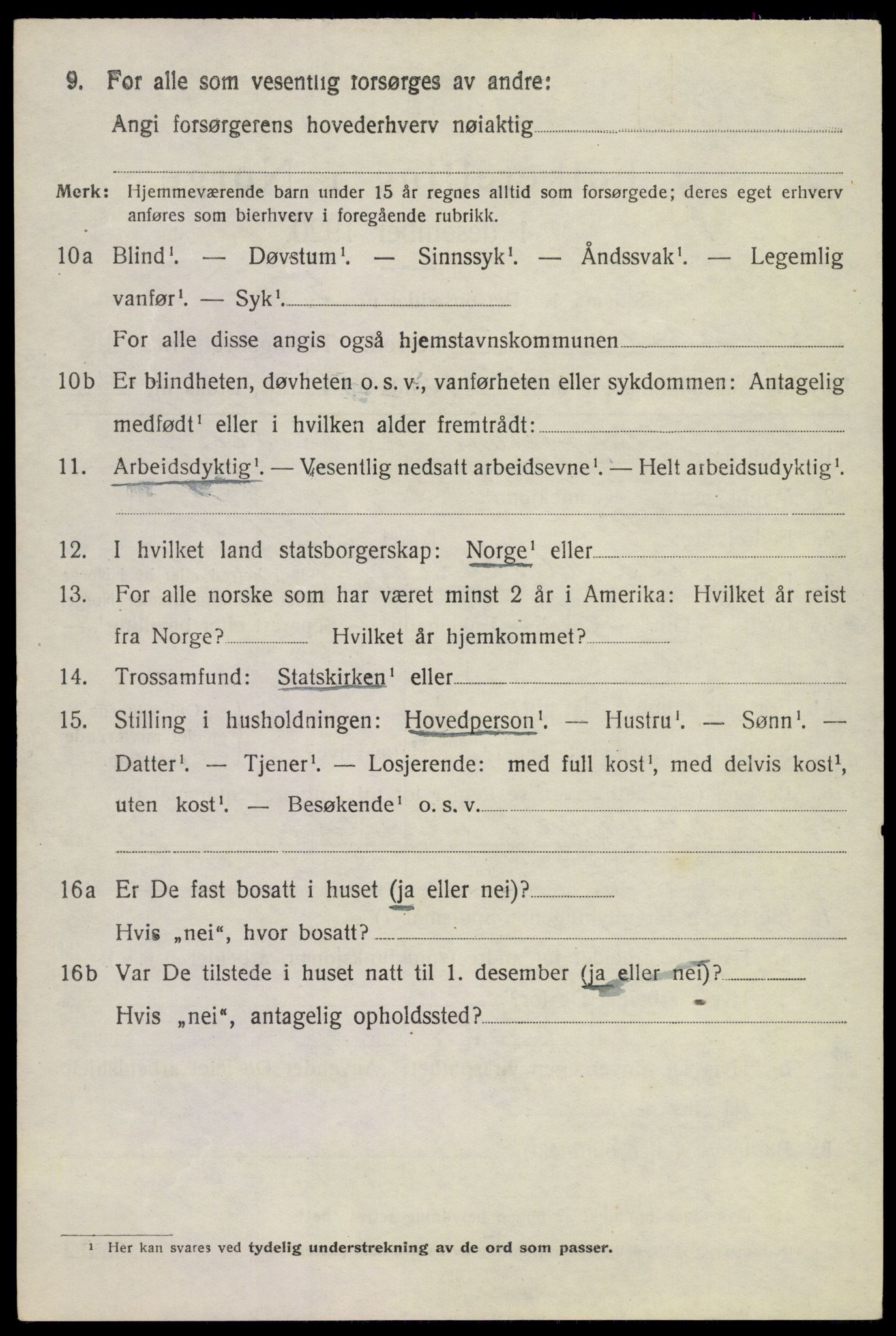 SAKO, 1920 census for Sandeherred, 1920, p. 10319