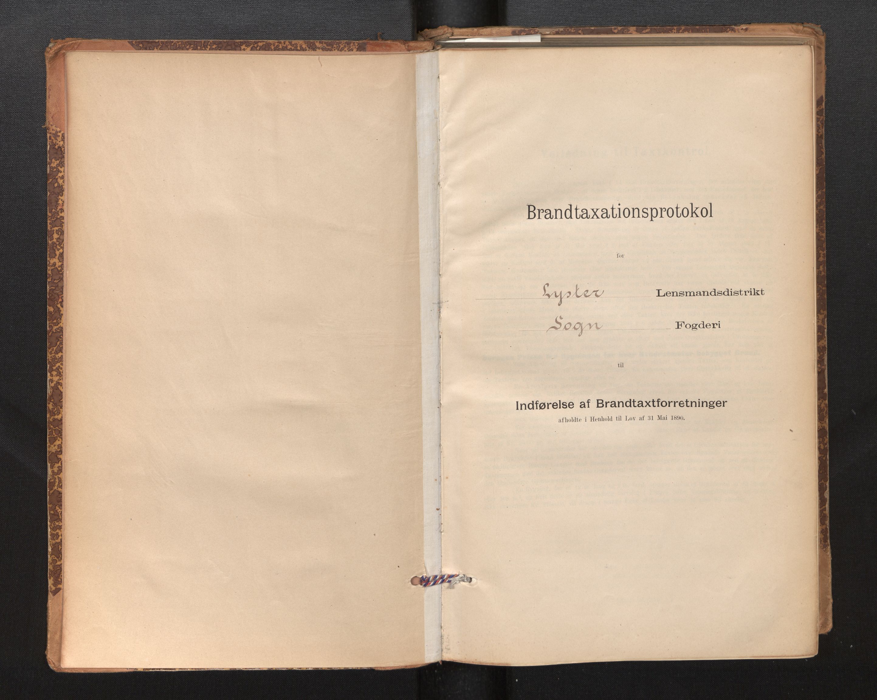 Lensmannen i Luster, AV/SAB-A-29301/0012/L0007: Branntakstprotokoll, skjematakst, 1895-1935