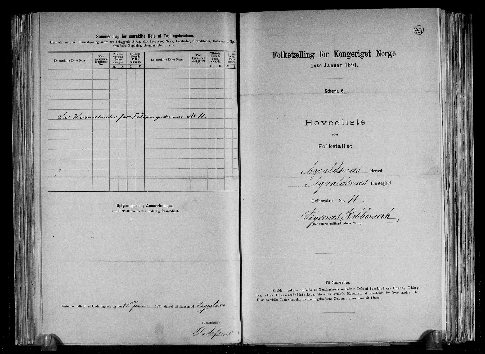 RA, 1891 census for 1147 Avaldsnes, 1891, p. 44