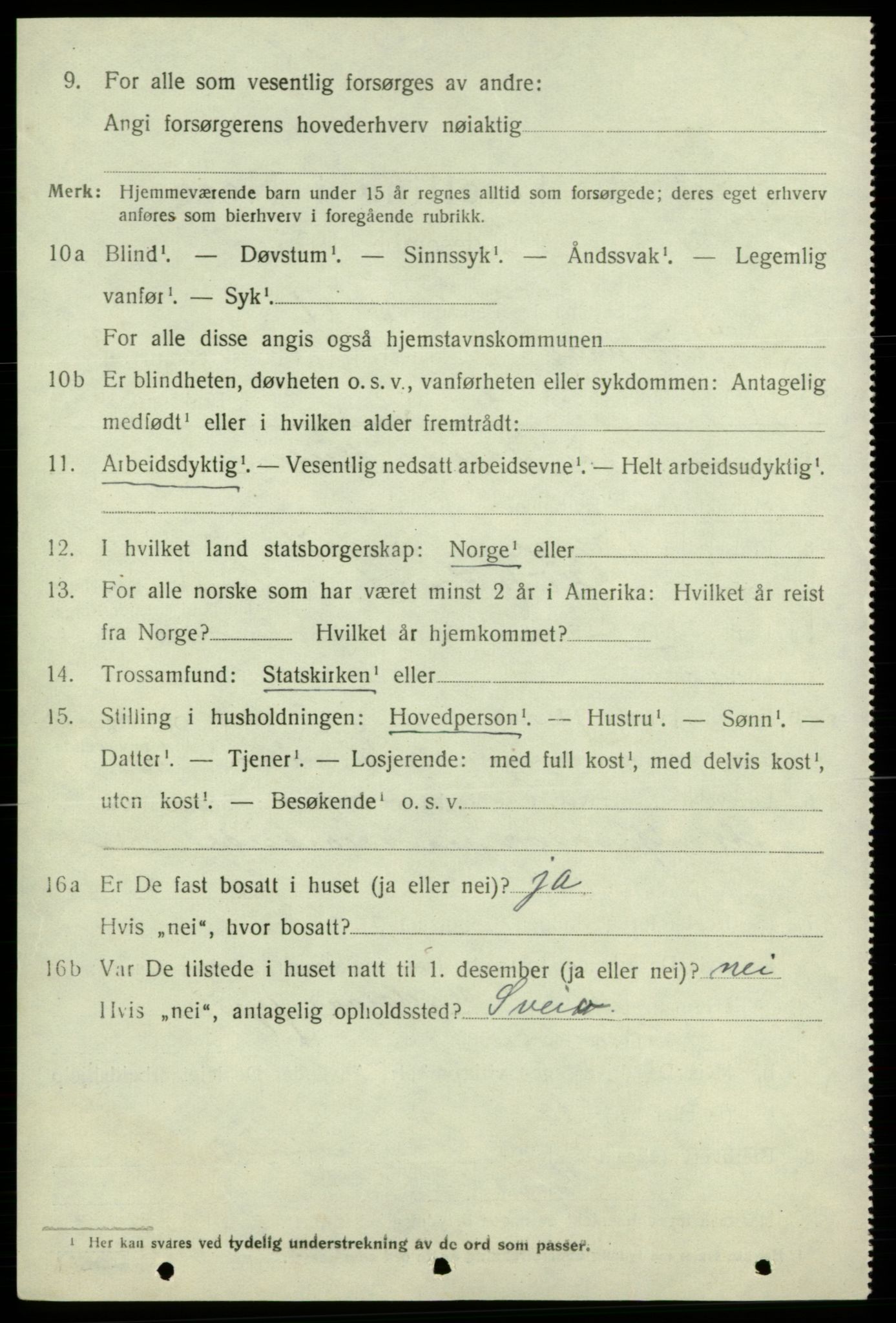 SAB, 1920 census for Kvinnherad, 1920, p. 4497