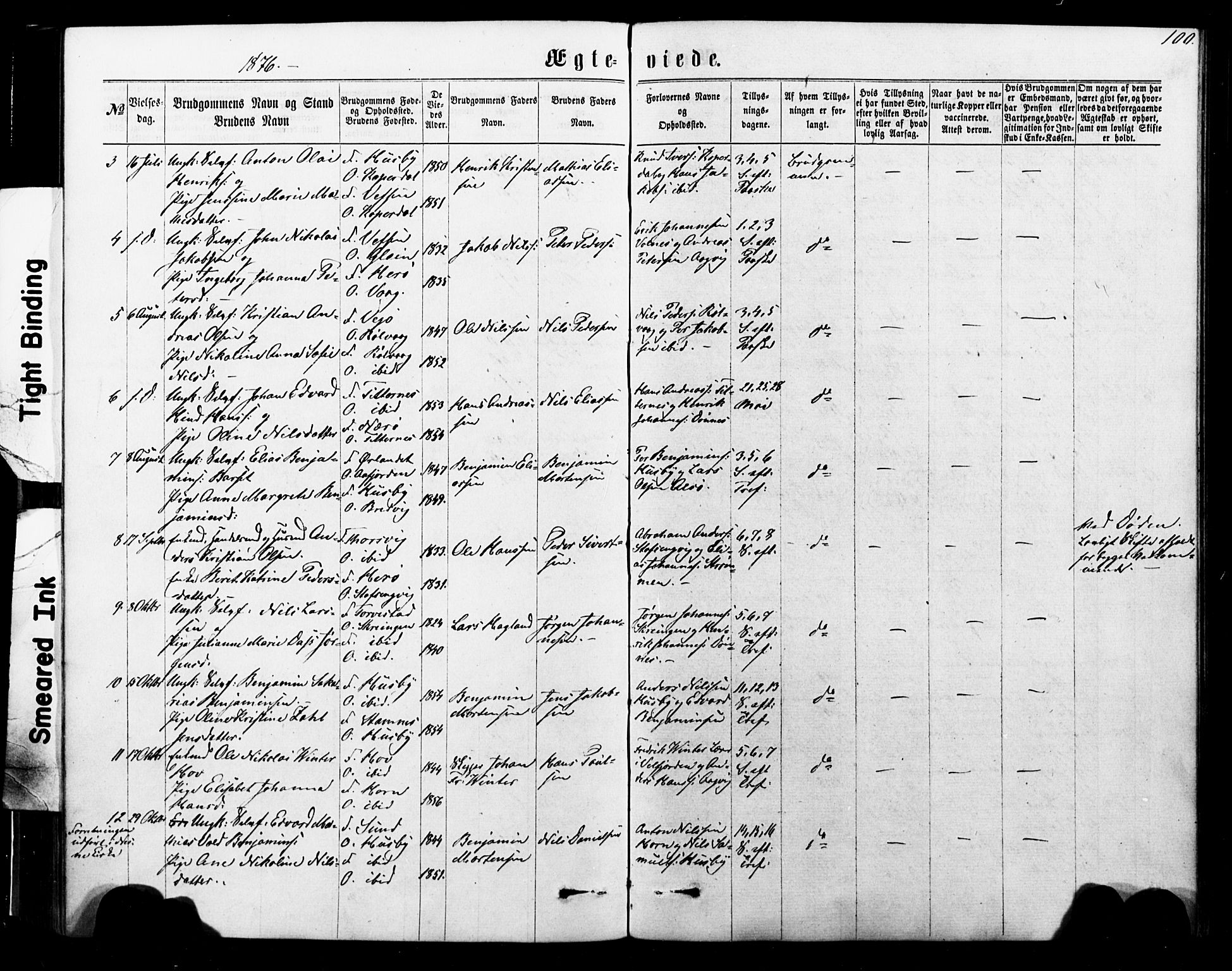 Ministerialprotokoller, klokkerbøker og fødselsregistre - Nordland, SAT/A-1459/835/L0524: Parish register (official) no. 835A02, 1865-1880, p. 100