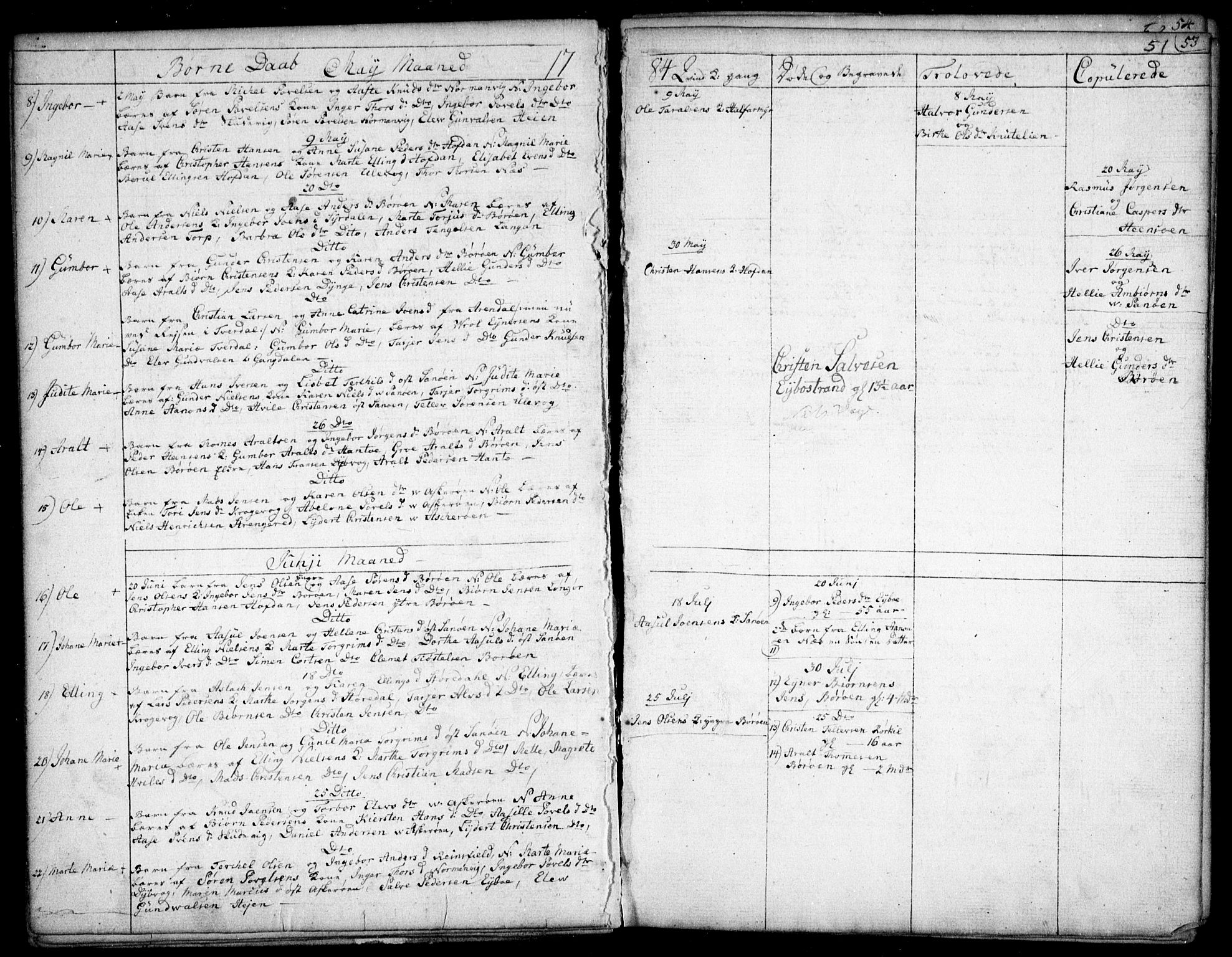 Dypvåg sokneprestkontor, AV/SAK-1111-0007/F/Fb/Fba/L0007: Parish register (copy) no. B 7, 1762-1810, p. 51