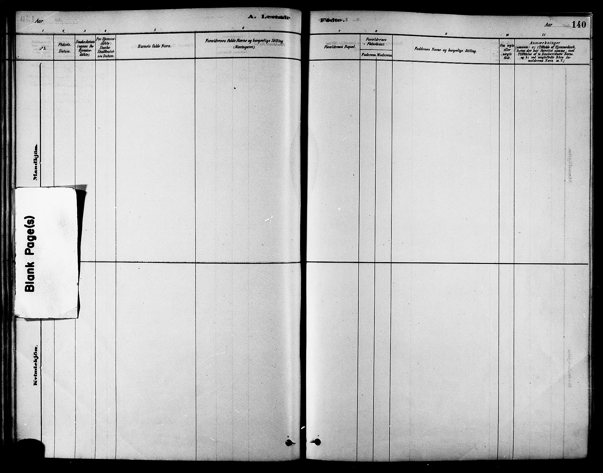 Ministerialprotokoller, klokkerbøker og fødselsregistre - Nordland, SAT/A-1459/852/L0740: Parish register (official) no. 852A10, 1878-1894, p. 140