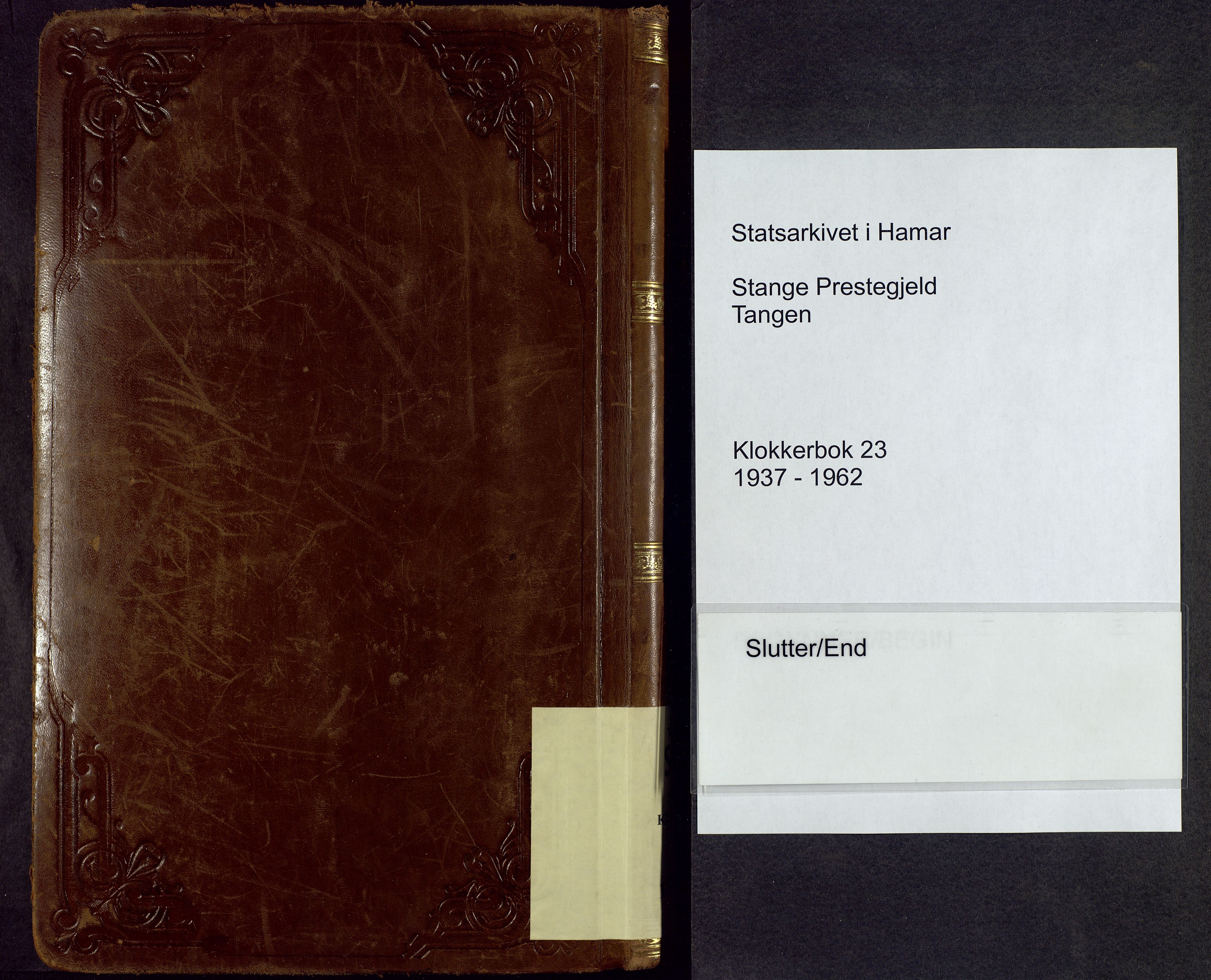 Stange prestekontor, AV/SAH-PREST-002/L/L0021: Parish register (copy) no. 21, 1937-1962