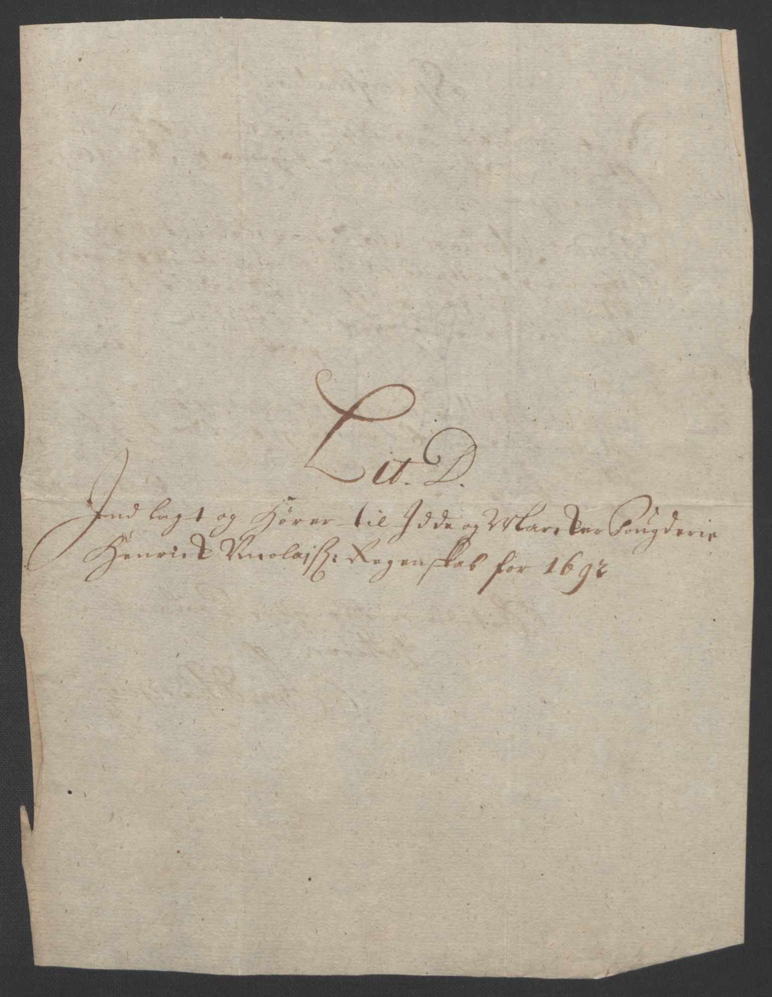 Rentekammeret inntil 1814, Reviderte regnskaper, Fogderegnskap, AV/RA-EA-4092/R01/L0011: Fogderegnskap Idd og Marker, 1692-1693, p. 55