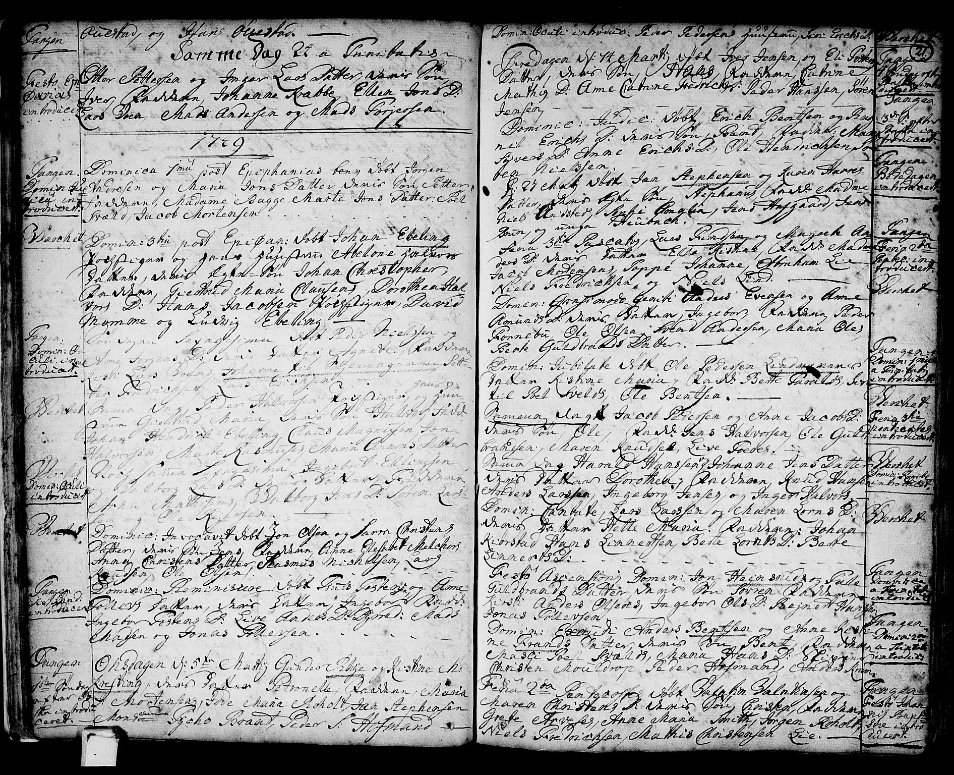 Strømsø kirkebøker, AV/SAKO-A-246/F/Fb/L0002: Parish register (official) no. II 2, 1739-1814, p. 21