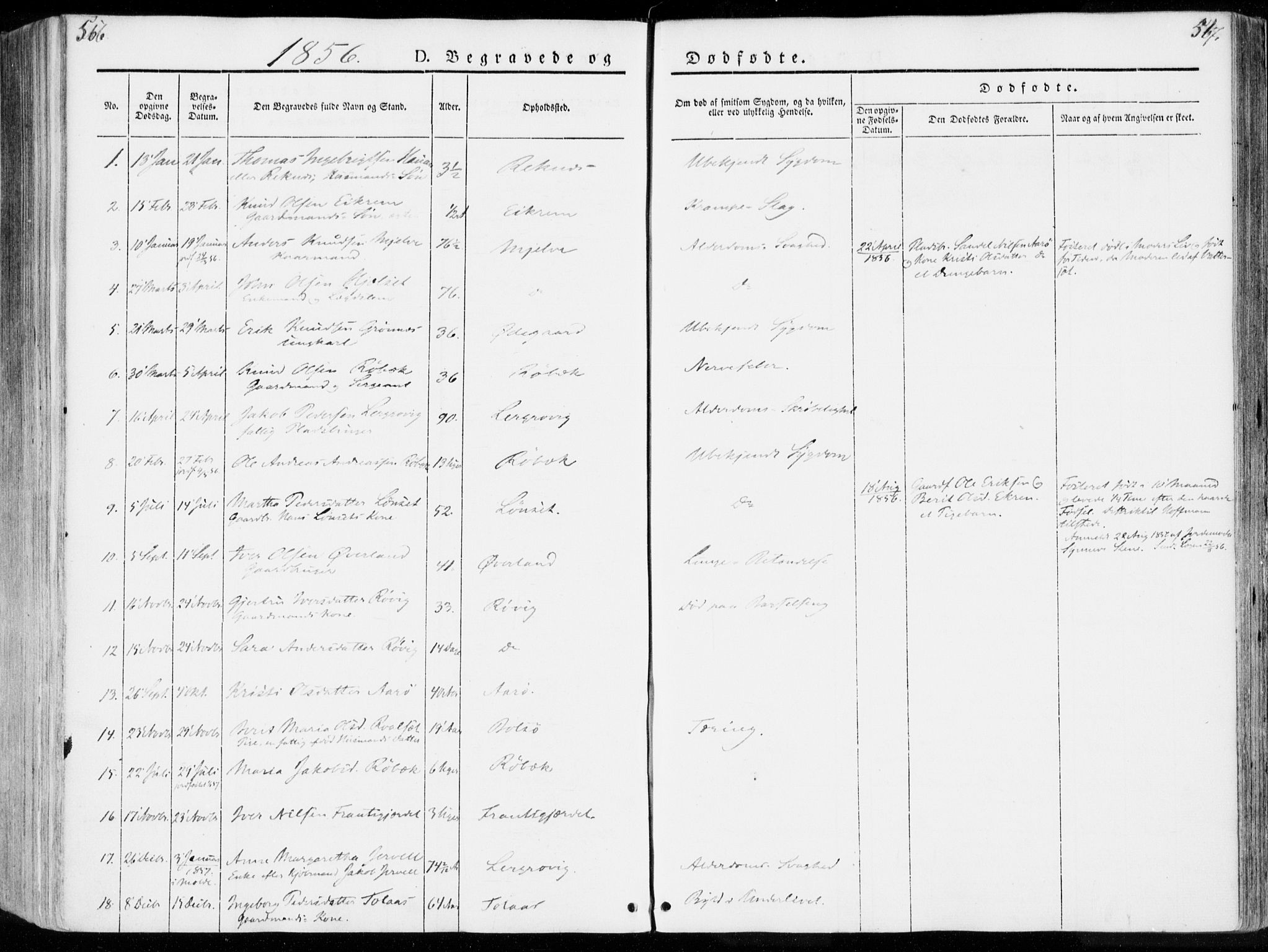 Ministerialprotokoller, klokkerbøker og fødselsregistre - Møre og Romsdal, SAT/A-1454/555/L0653: Parish register (official) no. 555A04, 1843-1869, p. 566-567