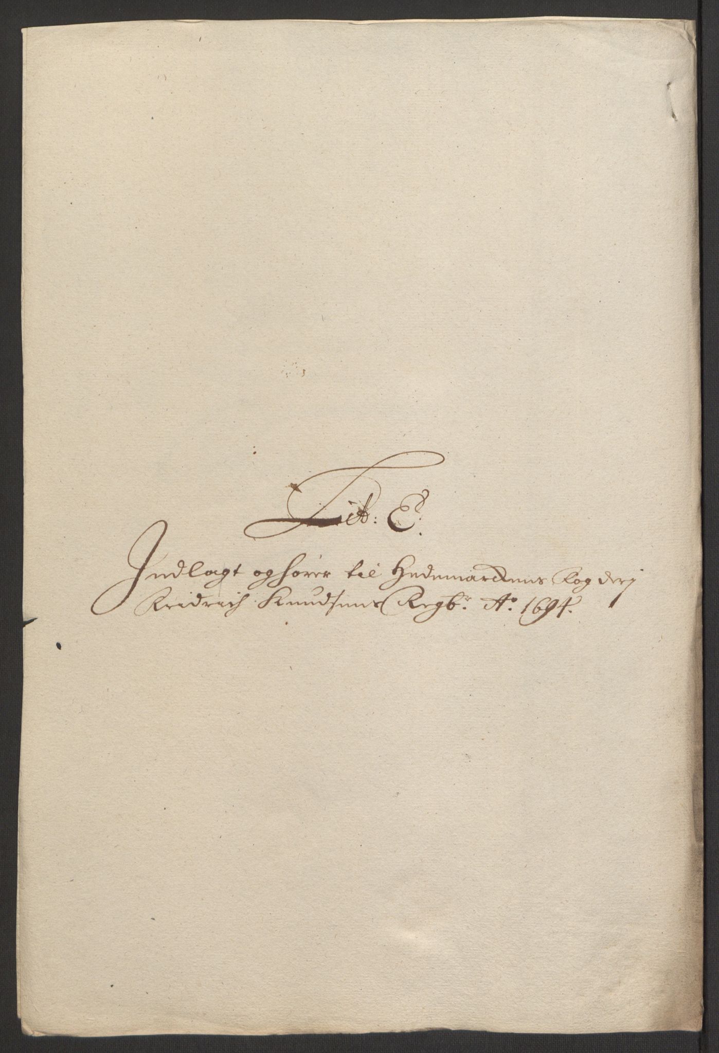 Rentekammeret inntil 1814, Reviderte regnskaper, Fogderegnskap, AV/RA-EA-4092/R16/L1035: Fogderegnskap Hedmark, 1694, p. 73