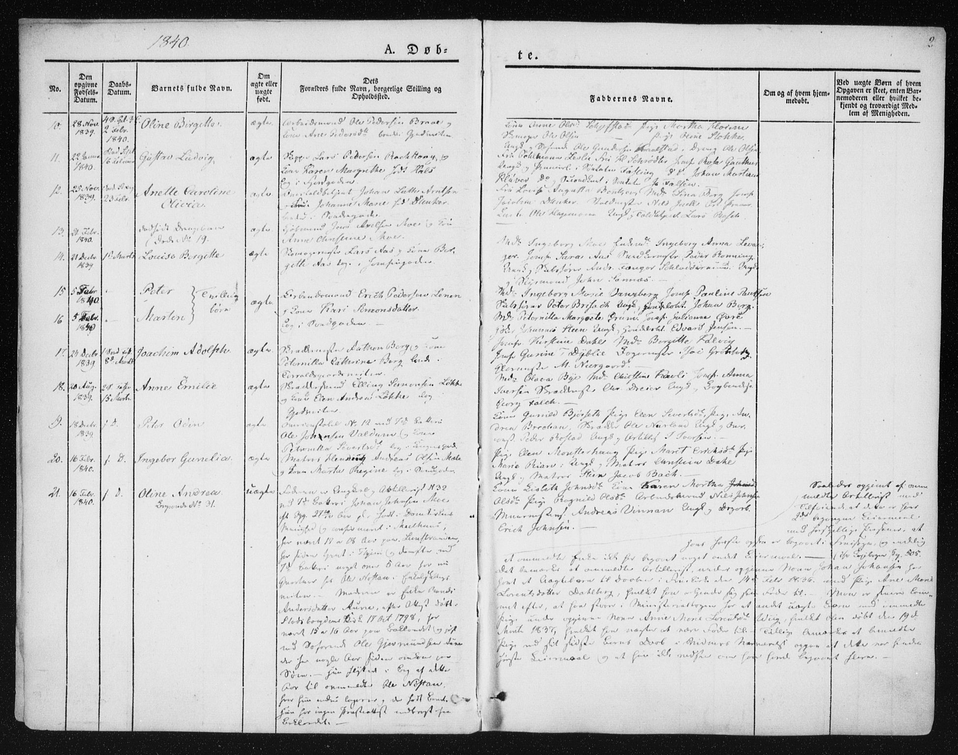 Ministerialprotokoller, klokkerbøker og fødselsregistre - Sør-Trøndelag, SAT/A-1456/602/L0110: Parish register (official) no. 602A08, 1840-1854, p. 2