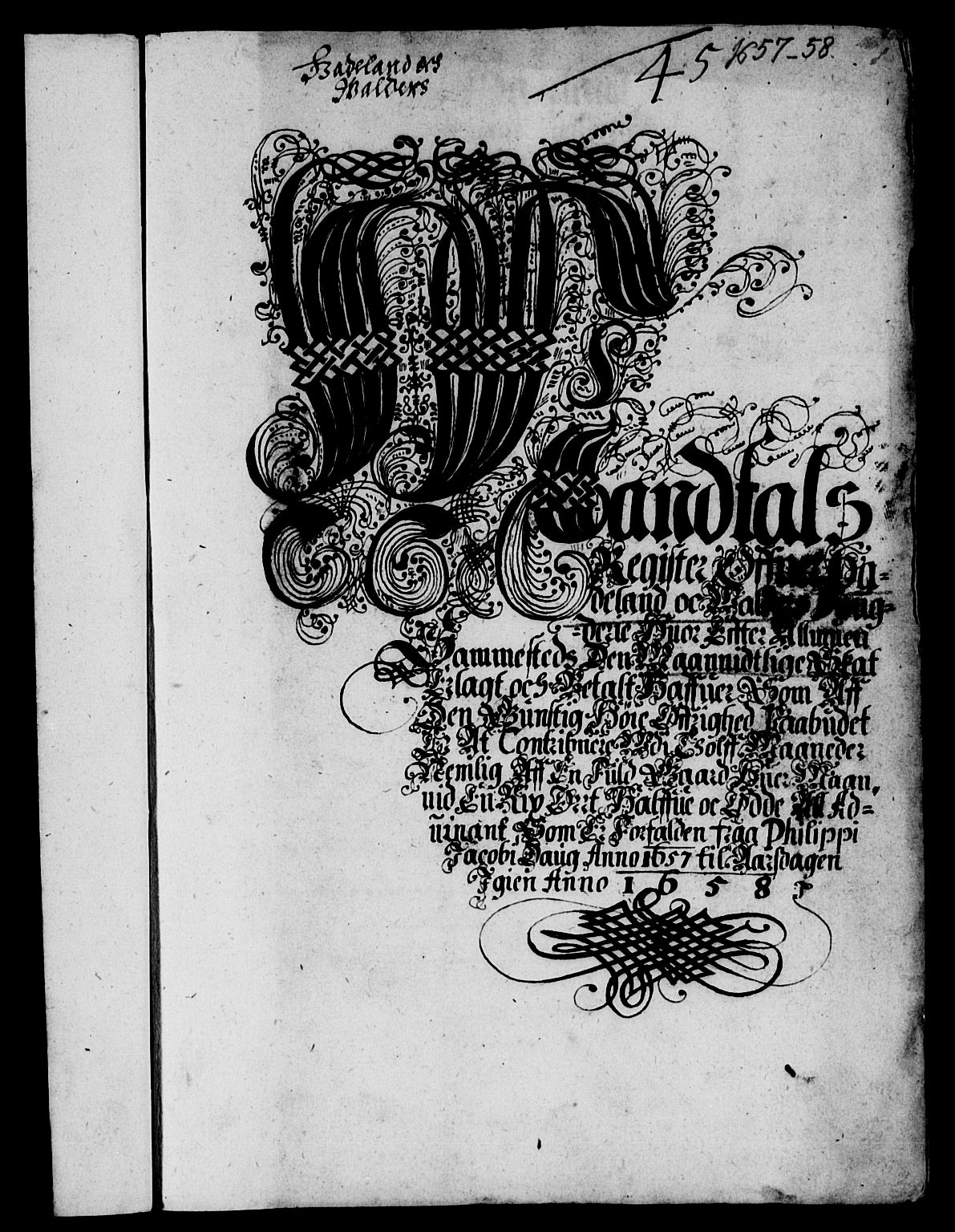 Rentekammeret inntil 1814, Reviderte regnskaper, Lensregnskaper, RA/EA-5023/R/Rb/Rba/L0243: Akershus len, 1657-1658