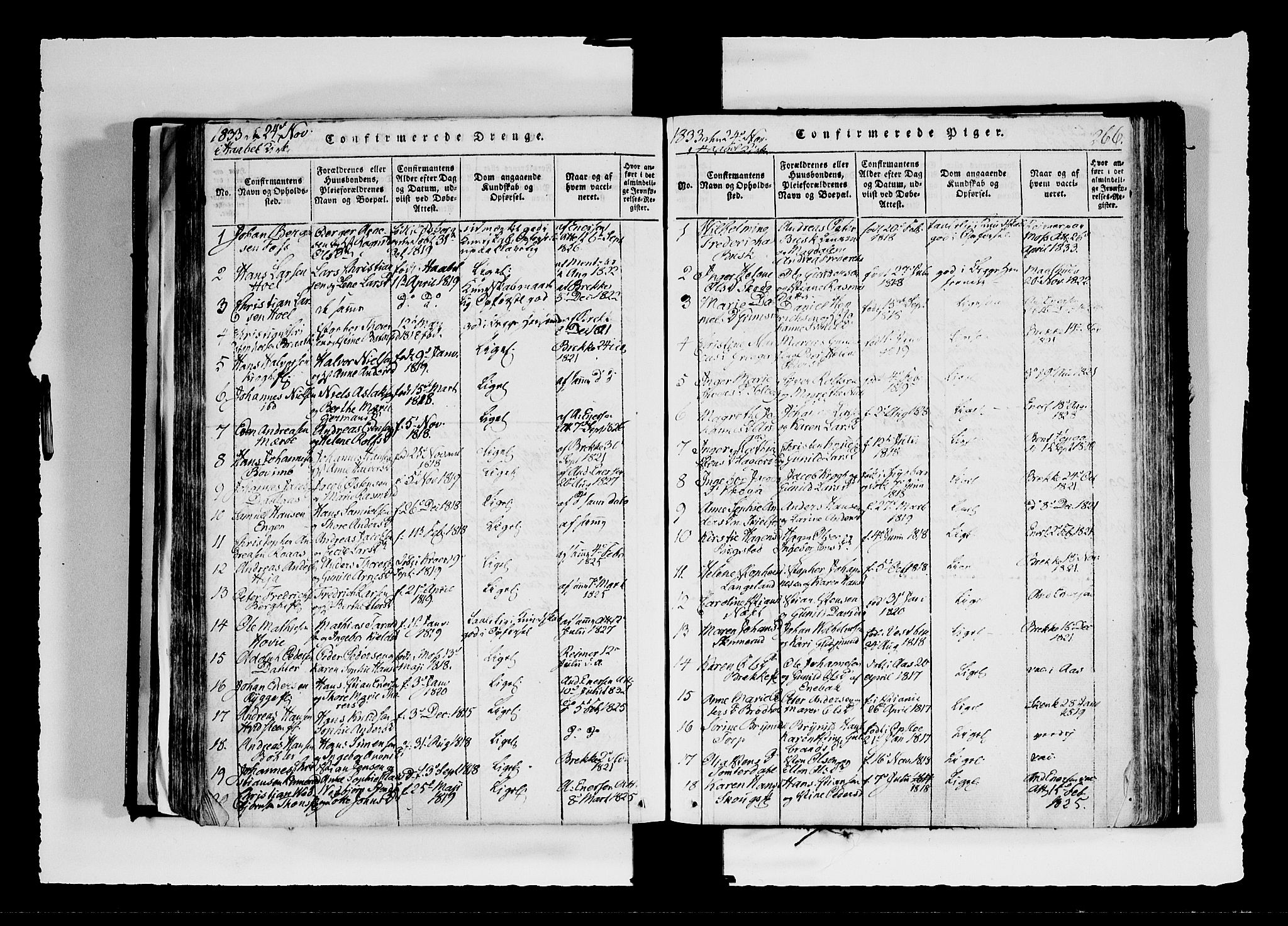 Hobøl prestekontor Kirkebøker, AV/SAO-A-2002/F/Fa/L0002: Parish register (official) no. I 2, 1814-1841, p. 266