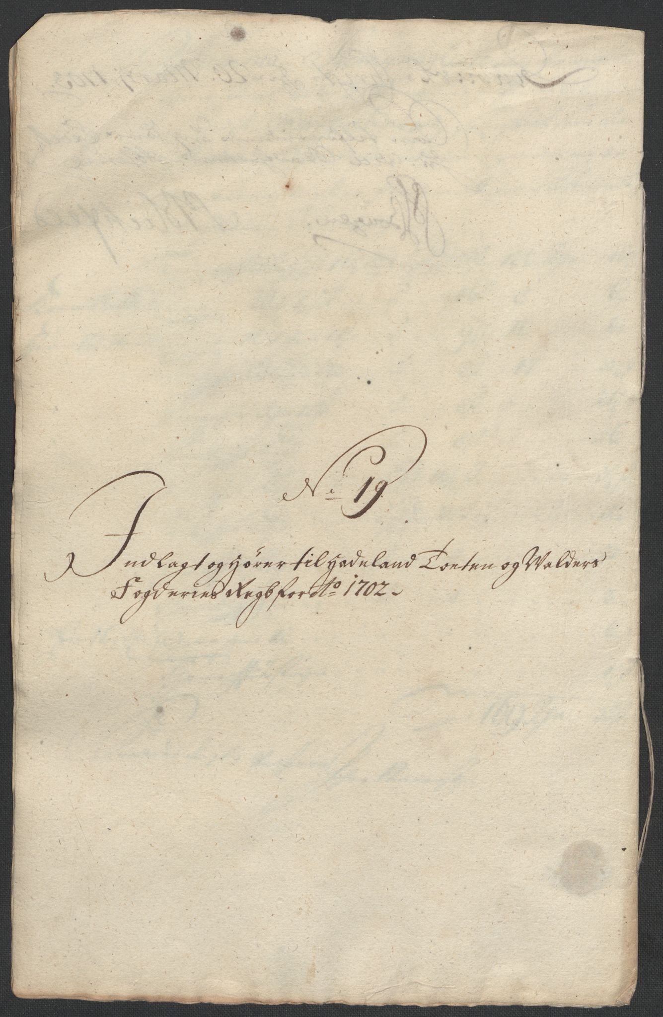 Rentekammeret inntil 1814, Reviderte regnskaper, Fogderegnskap, AV/RA-EA-4092/R18/L1300: Fogderegnskap Hadeland, Toten og Valdres, 1702, p. 413