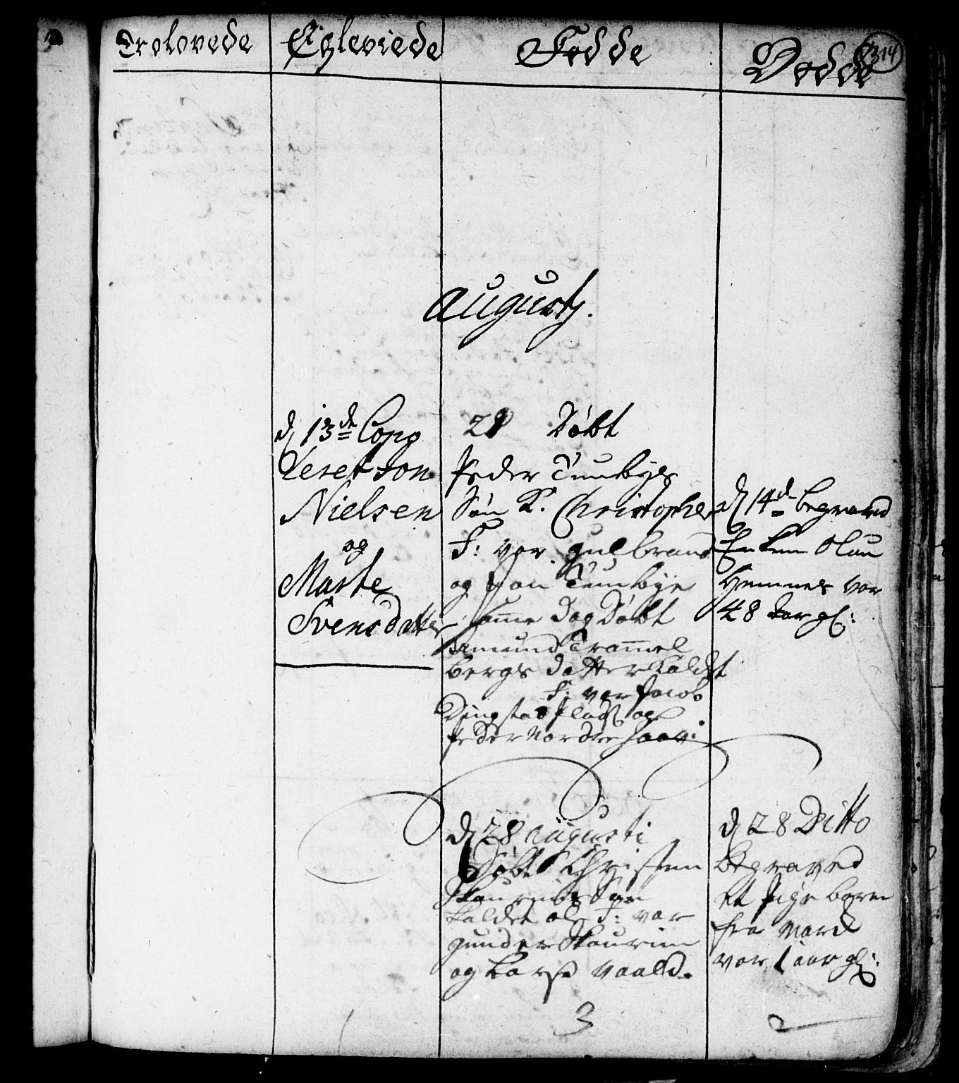 Spydeberg prestekontor Kirkebøker, AV/SAO-A-10924/F/Fa/L0001: Parish register (official) no. I 1, 1696-1738, p. 314