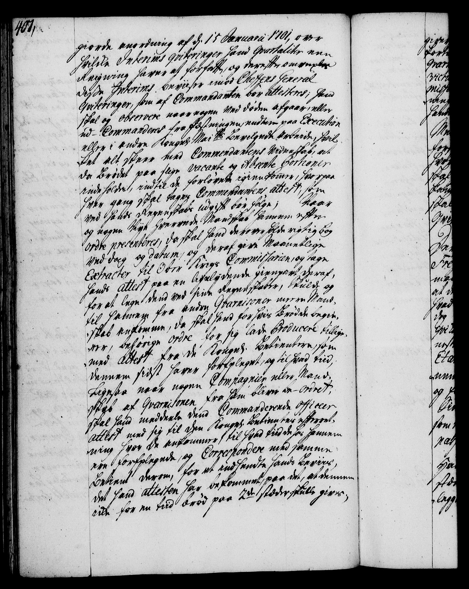 Rentekammeret, Kammerkanselliet, RA/EA-3111/G/Gg/Ggi/L0002: Norsk instruksjonsprotokoll med register (merket RK 53.35), 1729-1751, p. 407