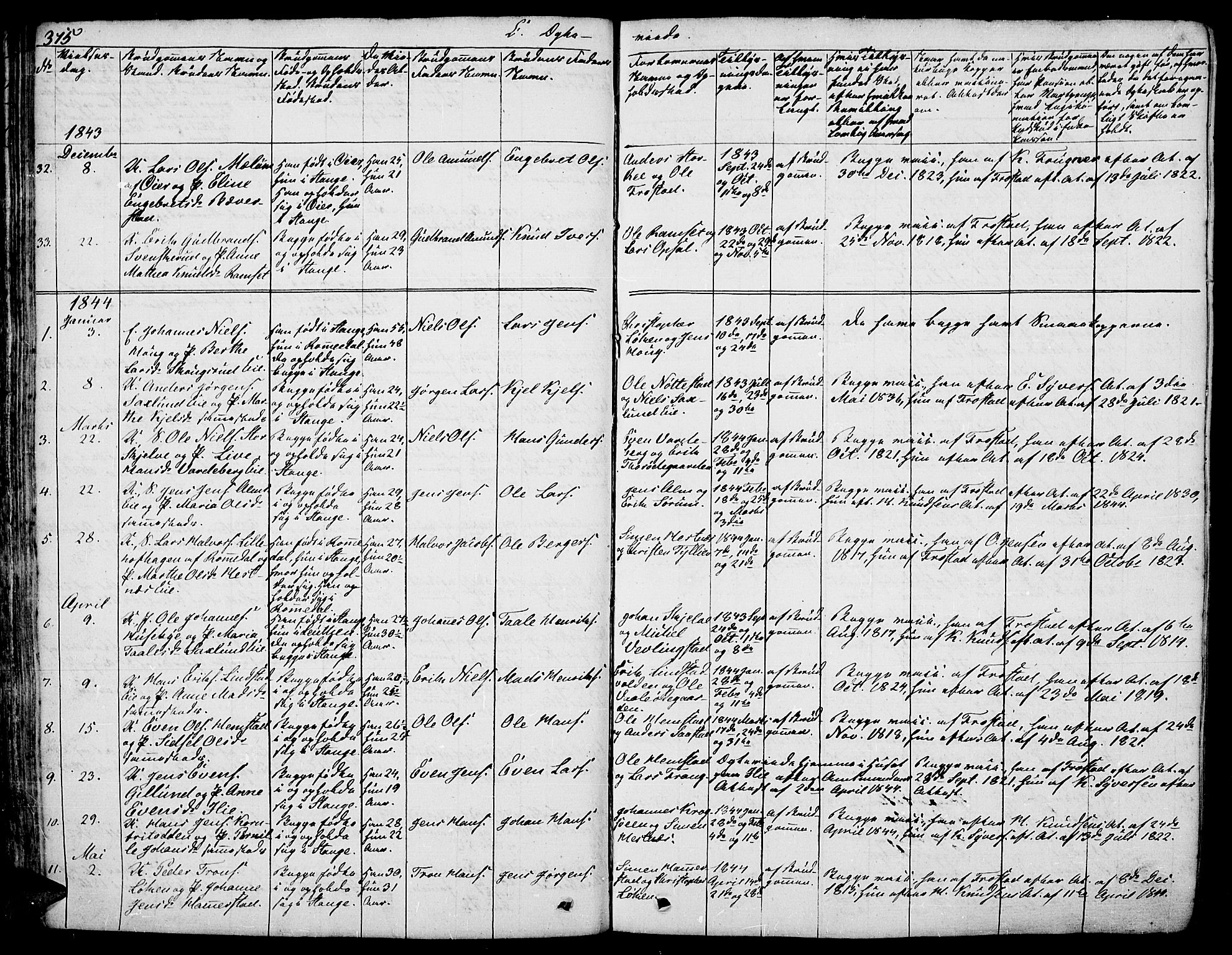 Stange prestekontor, AV/SAH-PREST-002/L/L0003: Parish register (copy) no. 3, 1840-1864, p. 315