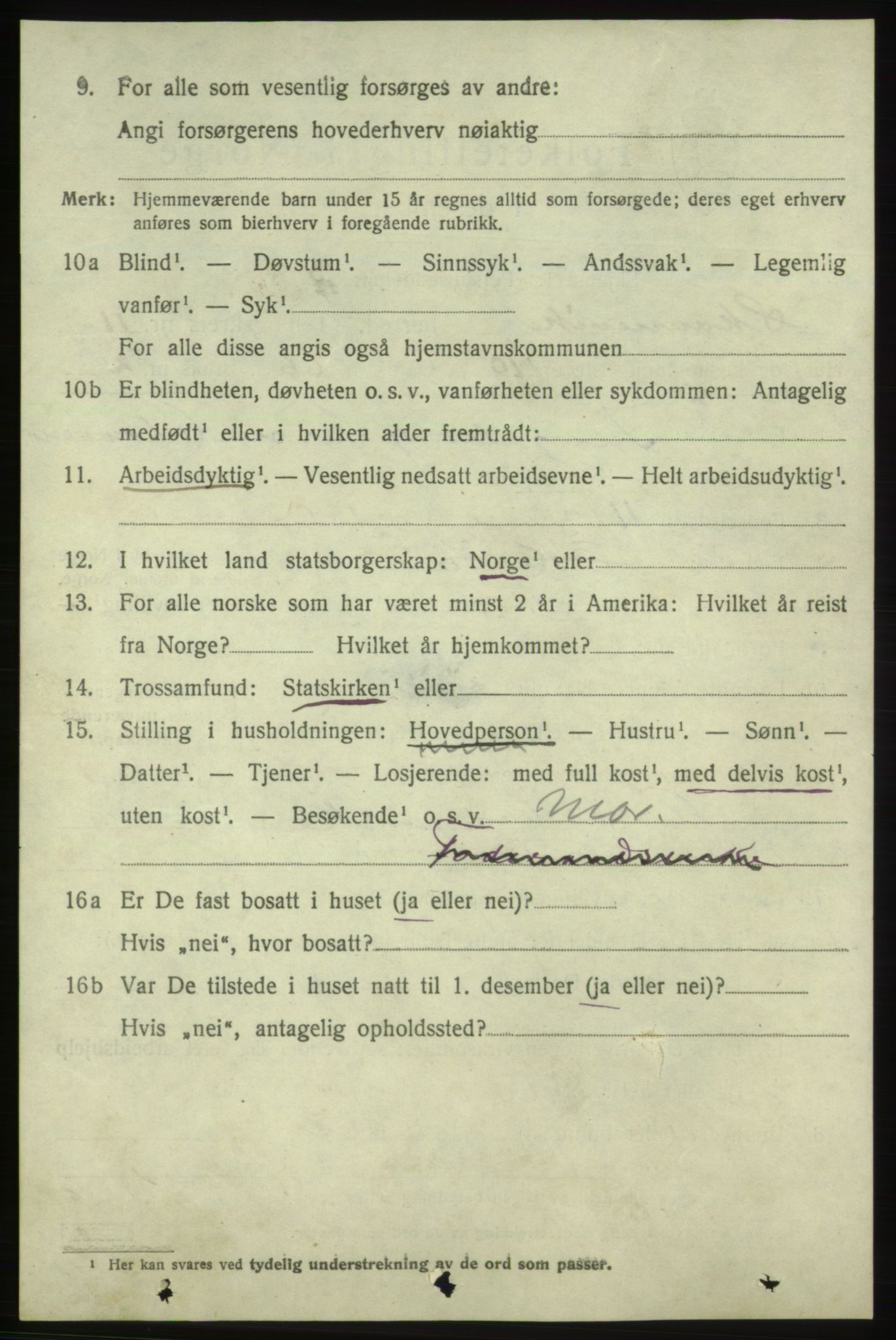 SAB, 1920 census for Skånevik, 1920, p. 5266