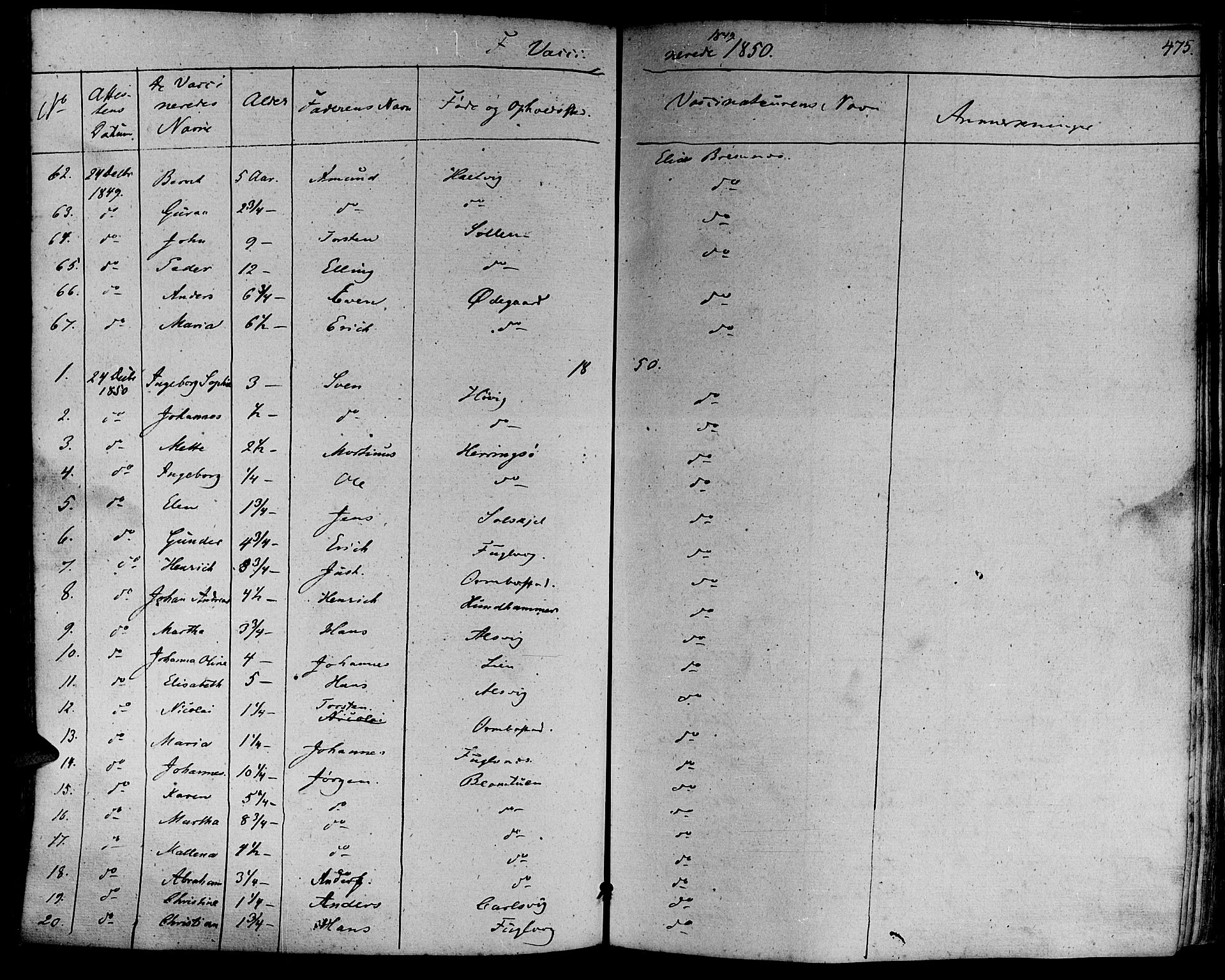 Ministerialprotokoller, klokkerbøker og fødselsregistre - Møre og Romsdal, SAT/A-1454/581/L0936: Parish register (official) no. 581A04, 1836-1852, p. 475