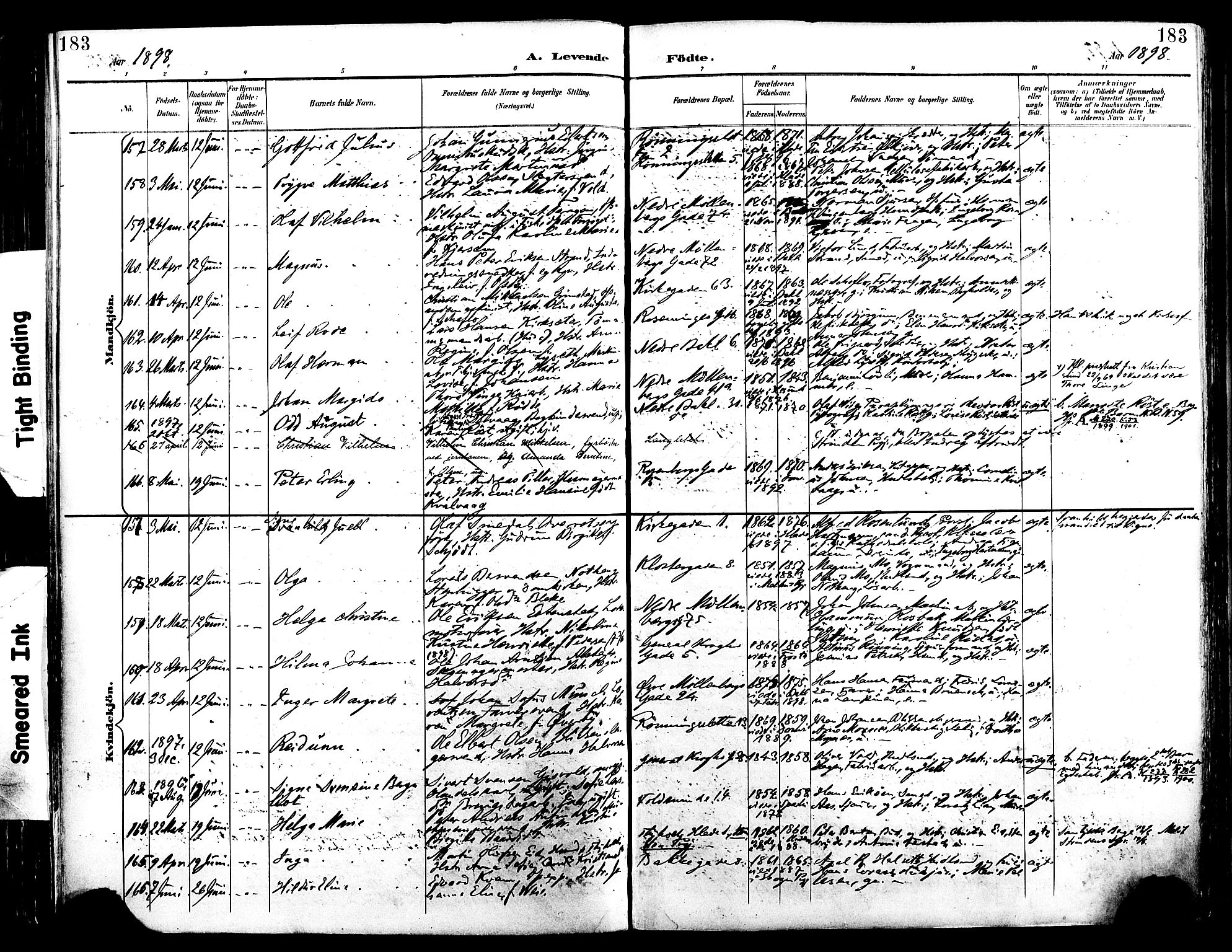 Ministerialprotokoller, klokkerbøker og fødselsregistre - Sør-Trøndelag, SAT/A-1456/604/L0197: Parish register (official) no. 604A18, 1893-1900, p. 183