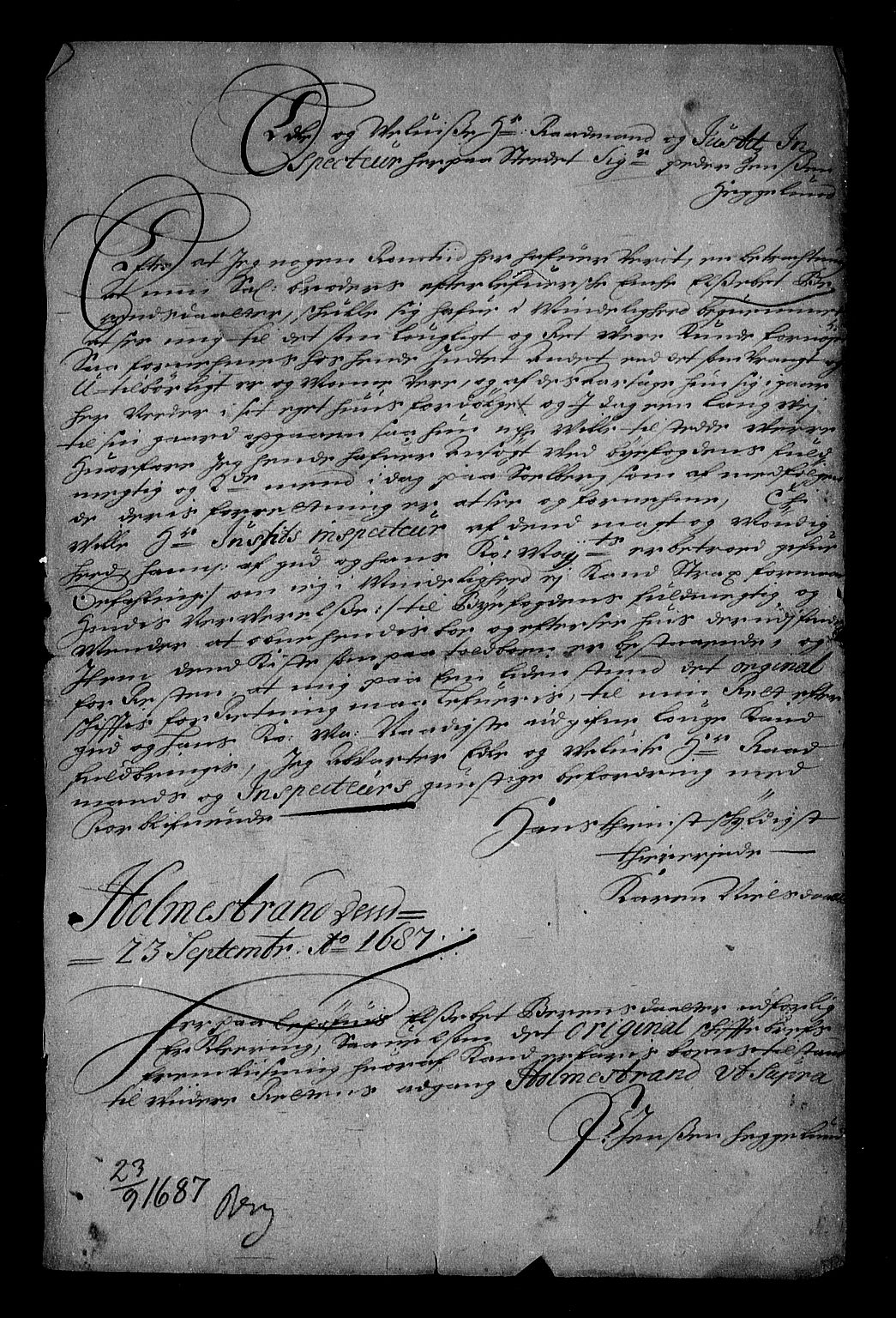 Stattholderembetet 1572-1771, RA/EA-2870/Af/L0002: Avskrifter av vedlegg til originale supplikker, nummerert i samsvar med supplikkbøkene, 1687-1689, p. 4