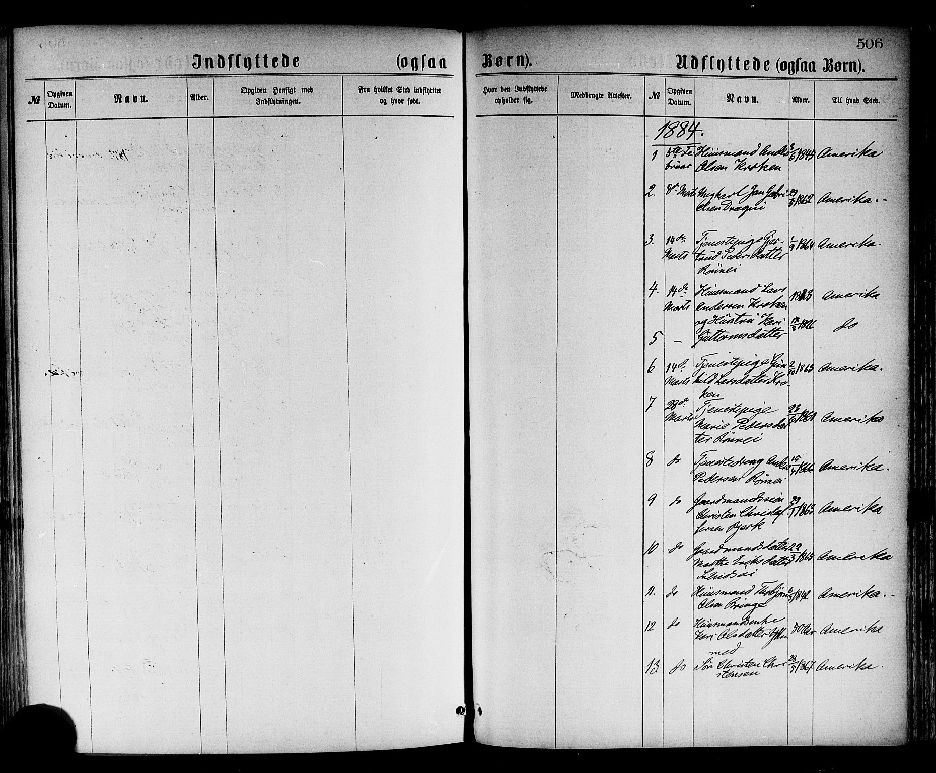 Luster sokneprestembete, SAB/A-81101/H/Haa/Haaa/L0010: Parish register (official) no. A 10, 1871-1886, p. 506