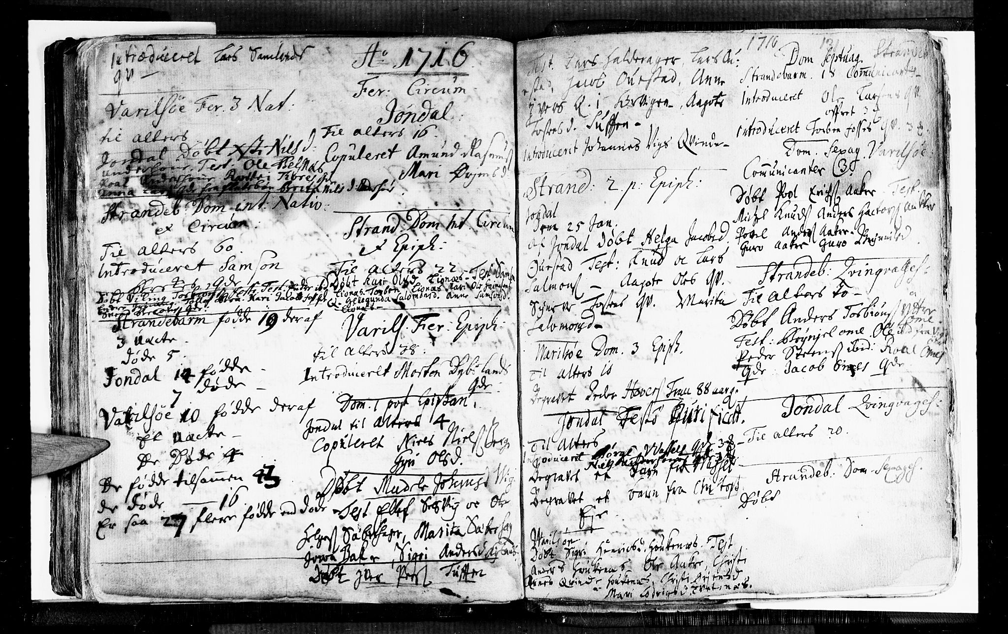 Strandebarm sokneprestembete, AV/SAB-A-78401/H/Haa: Parish register (official) no. A 1, 1670-1726, p. 131