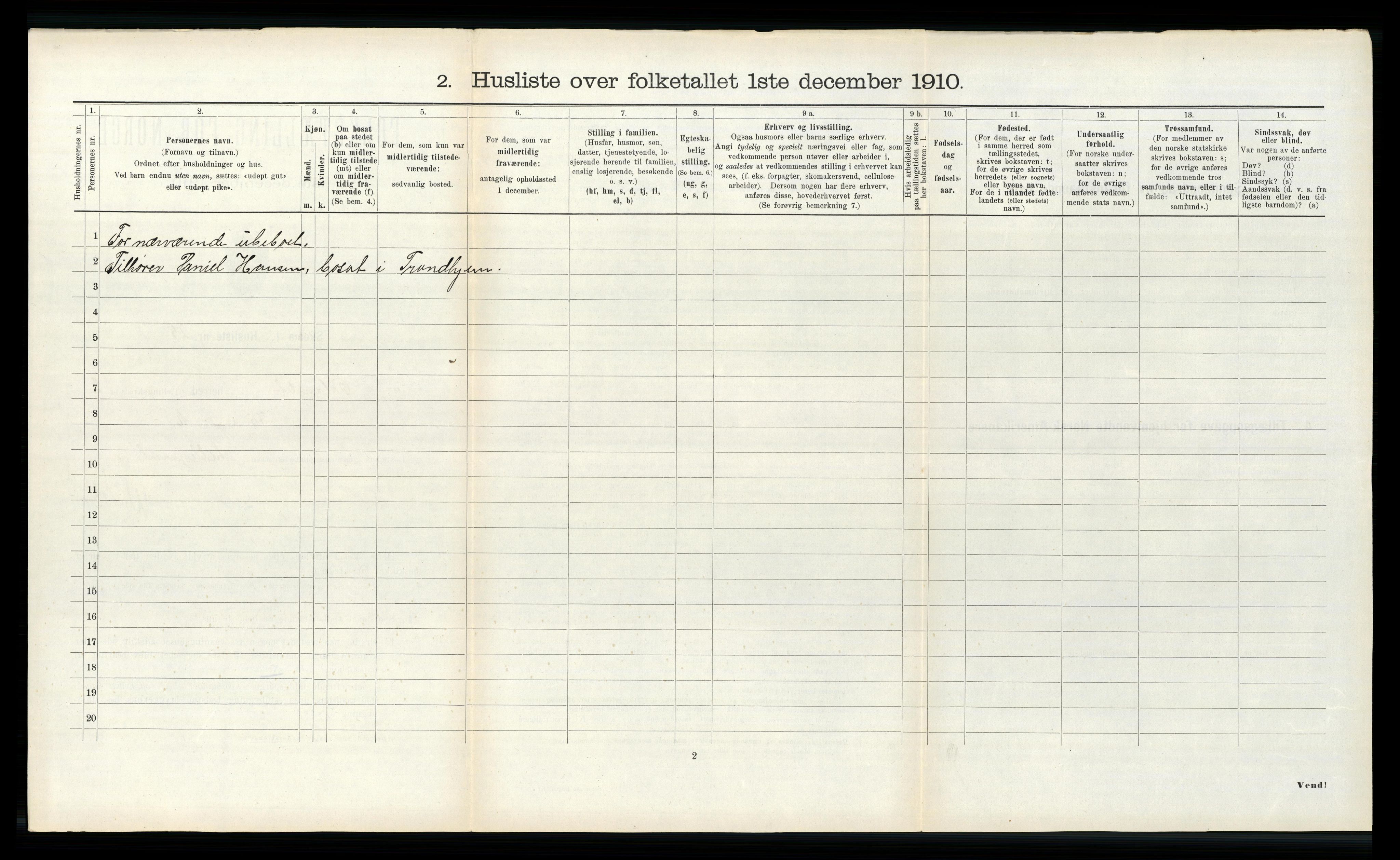 RA, 1910 census for Ørland, 1910, p. 888