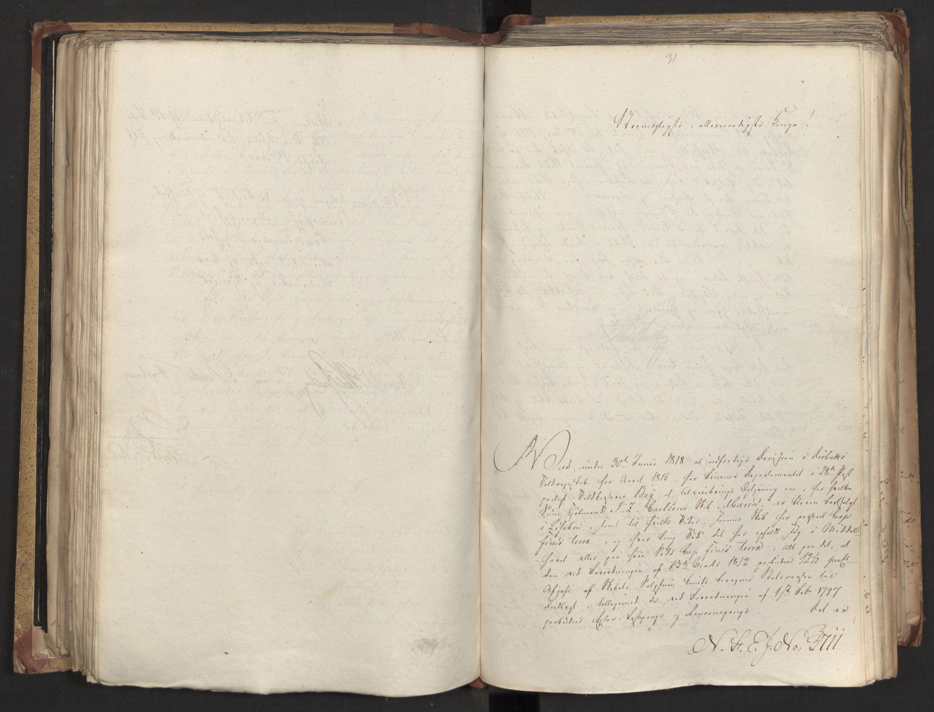 Statsrådsavdelingen i Stockholm, AV/RA-S-1003/D/Da/L0018: Regjeringsinnstillinger nr. 3599-3855, 1819, p. 242