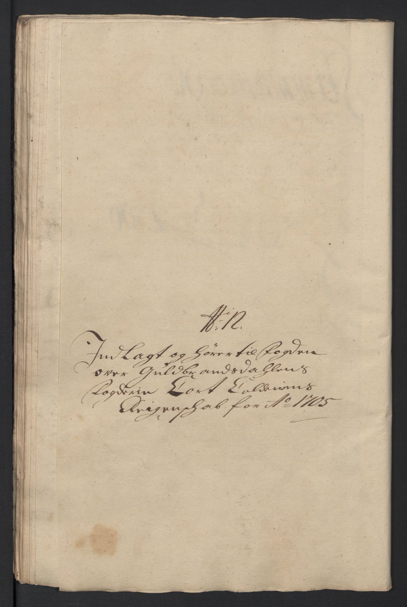 Rentekammeret inntil 1814, Reviderte regnskaper, Fogderegnskap, AV/RA-EA-4092/R17/L1178: Fogderegnskap Gudbrandsdal, 1705-1707, p. 95