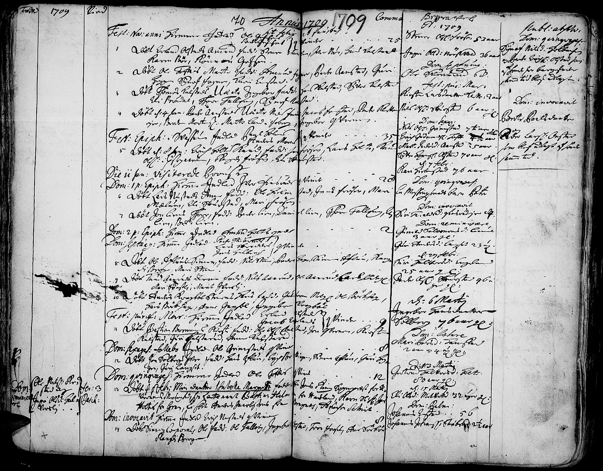 Gausdal prestekontor, SAH/PREST-090/H/Ha/Haa/L0001: Parish register (official) no. 1, 1693-1728, p. 70