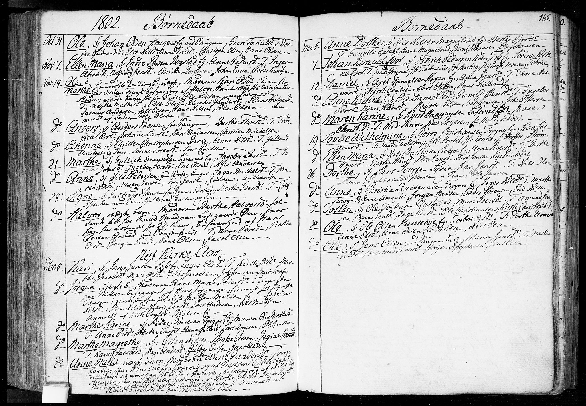 Aker prestekontor kirkebøker, SAO/A-10861/F/L0010: Parish register (official) no. 10, 1786-1809, p. 165