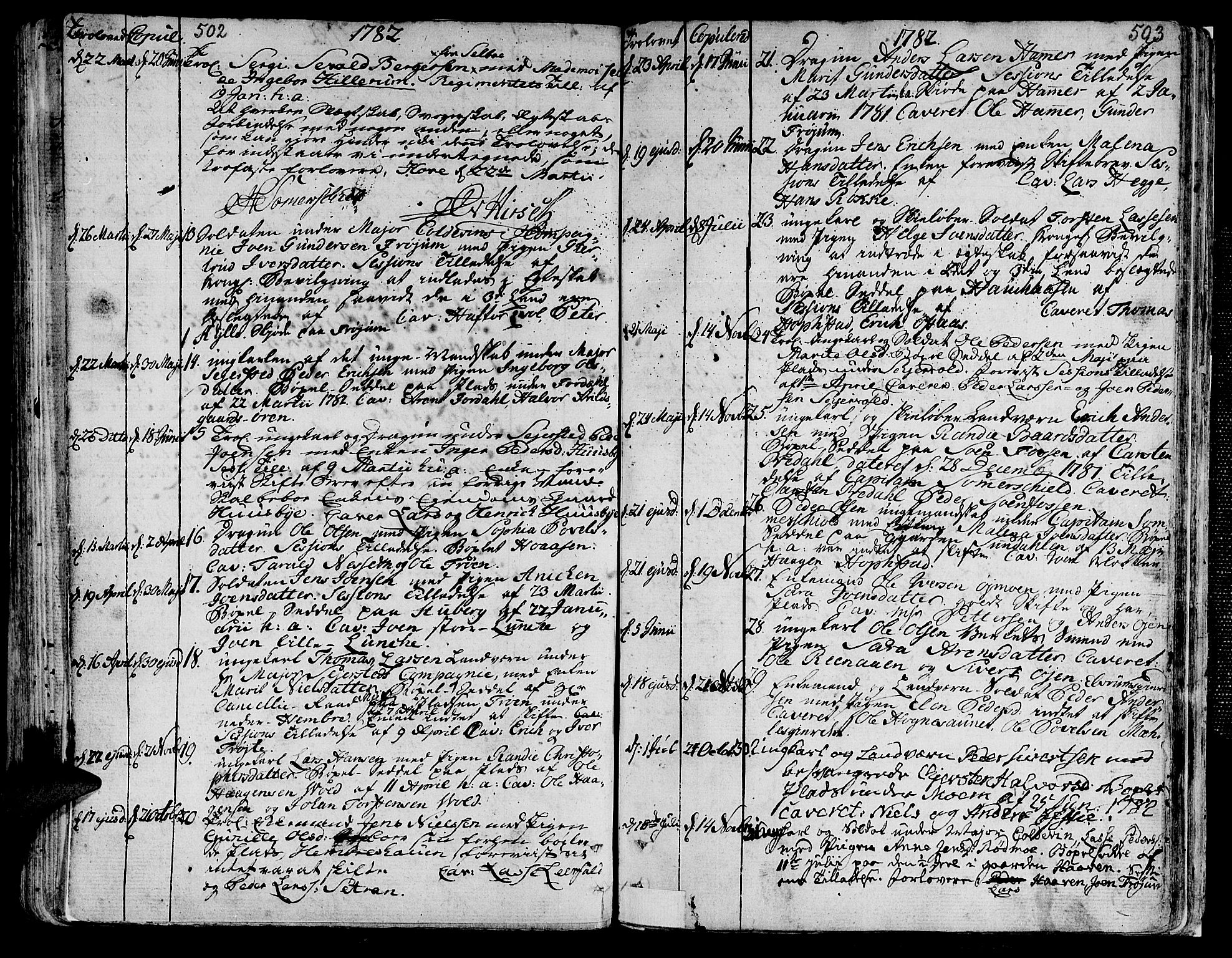Ministerialprotokoller, klokkerbøker og fødselsregistre - Nord-Trøndelag, SAT/A-1458/709/L0059: Parish register (official) no. 709A06, 1781-1797, p. 502-503