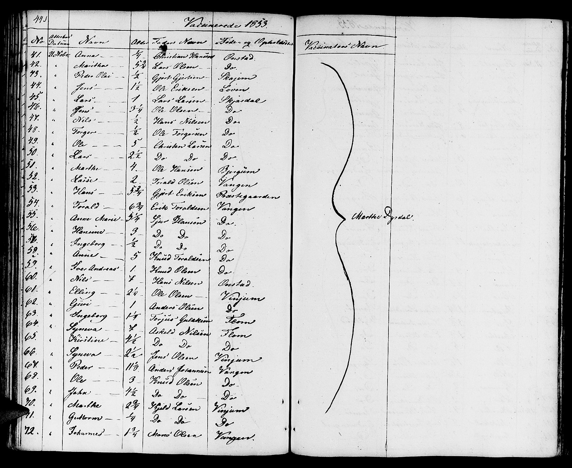 Aurland sokneprestembete, AV/SAB-A-99937/H/Ha/Haa/L0006: Parish register (official) no. A 6, 1821-1859, p. 441