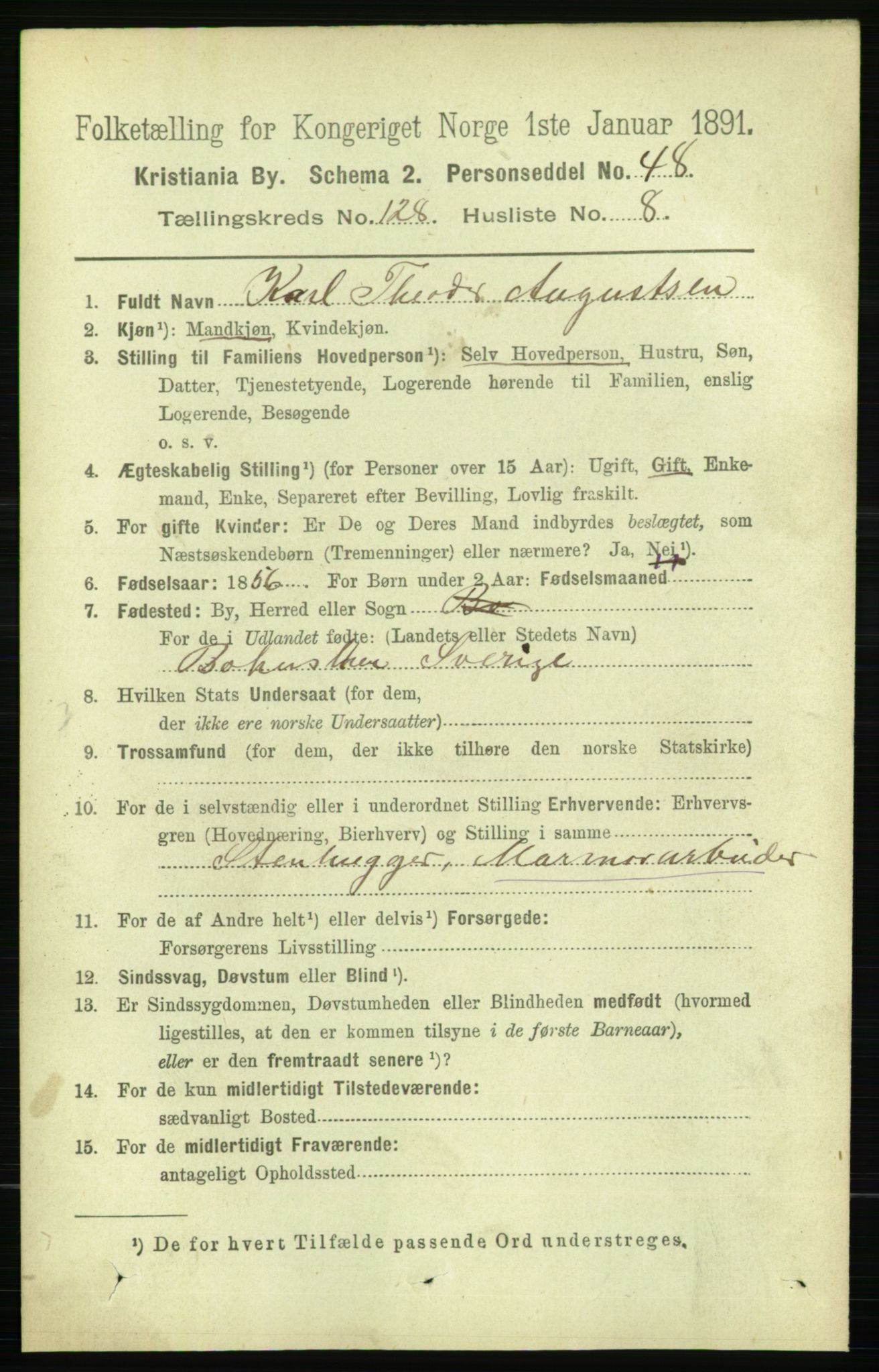 RA, 1891 census for 0301 Kristiania, 1891, p. 68826